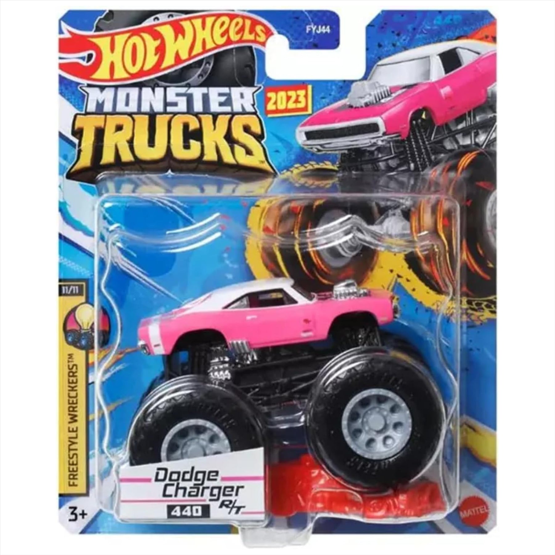 Hot Wheels Monster Trucks Dodge Charger 440RT 1:64 Scale Diecast Model Car - Toptoys2u