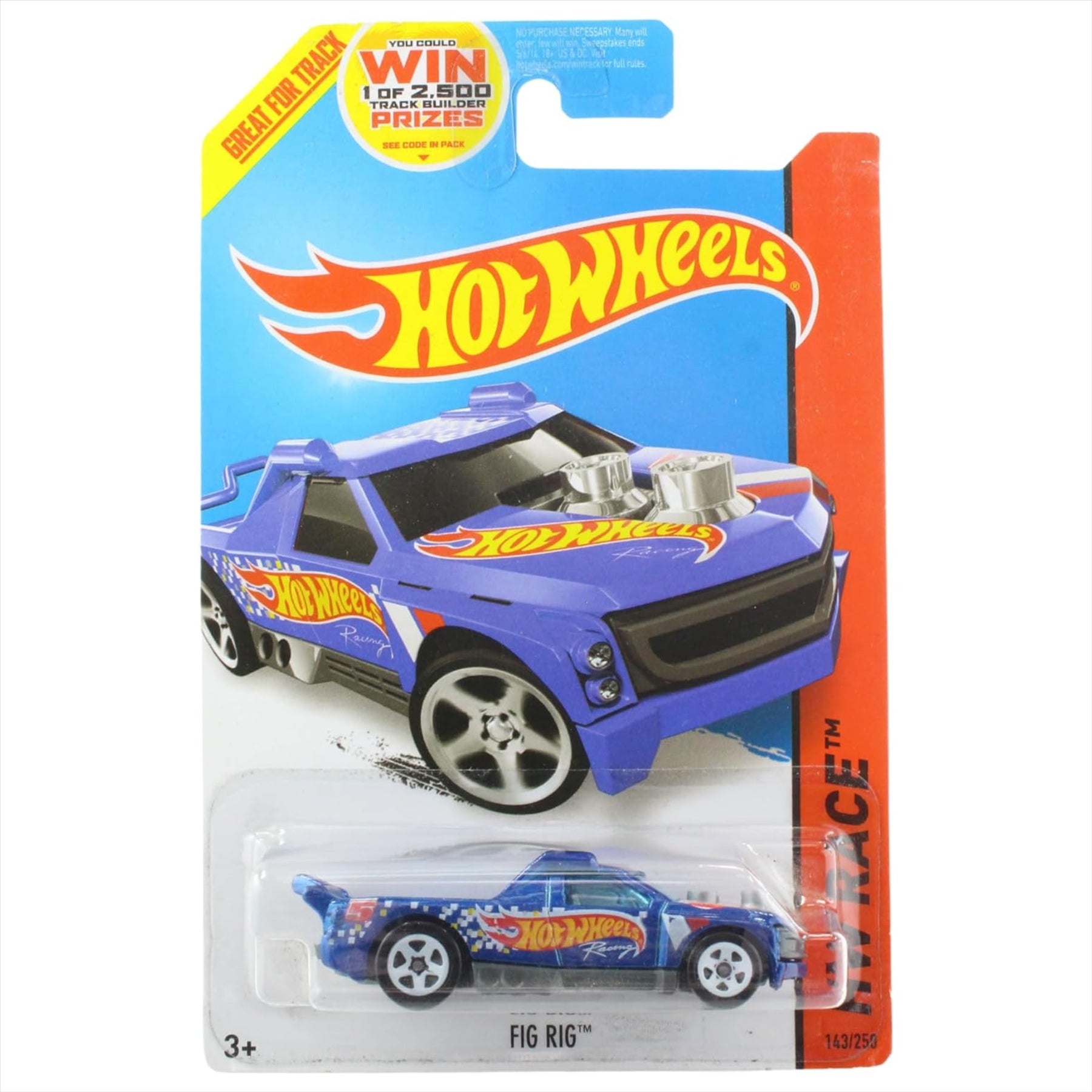 Hot Wheels Race Series - Fig Rig 1:64 Scale Diecast Model Car - Toptoys2u