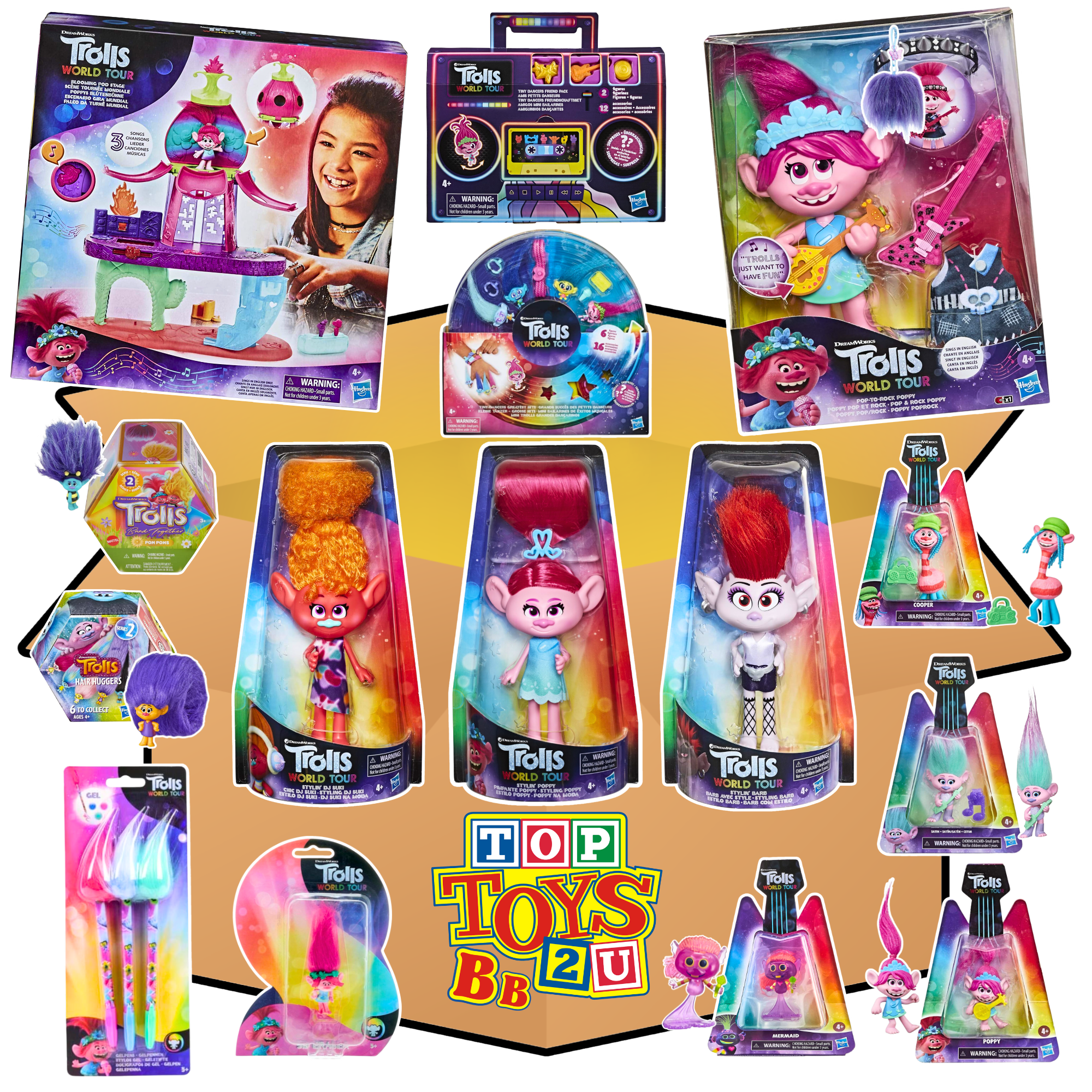 Toptoys2u Trolls Prebuilt Bargain Bundles - Toptoys2u