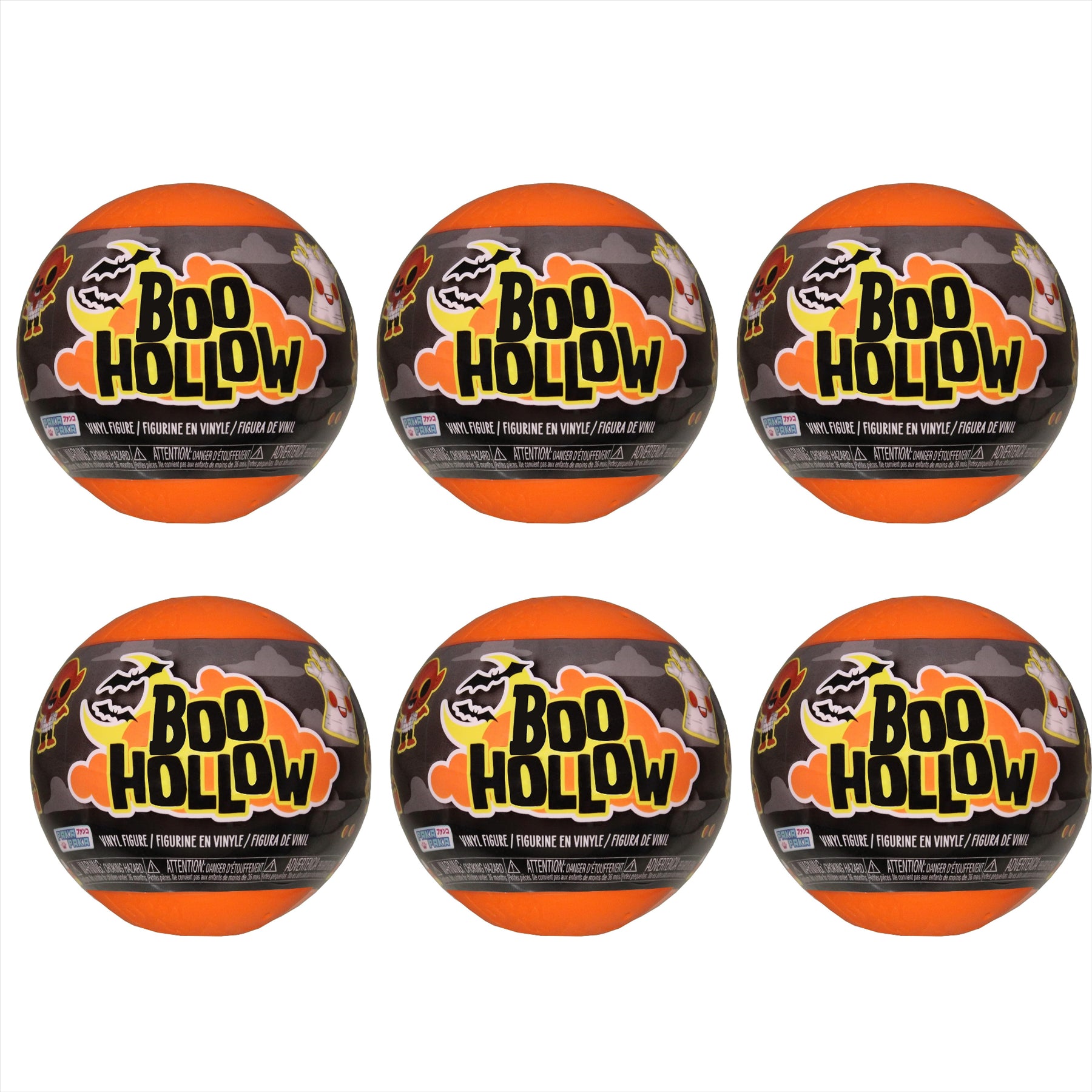 Funko Paka Paka Boo Hollow - Series 3 Mini Collectible Vinyl Figure Pack of 6 - Toptoys2u