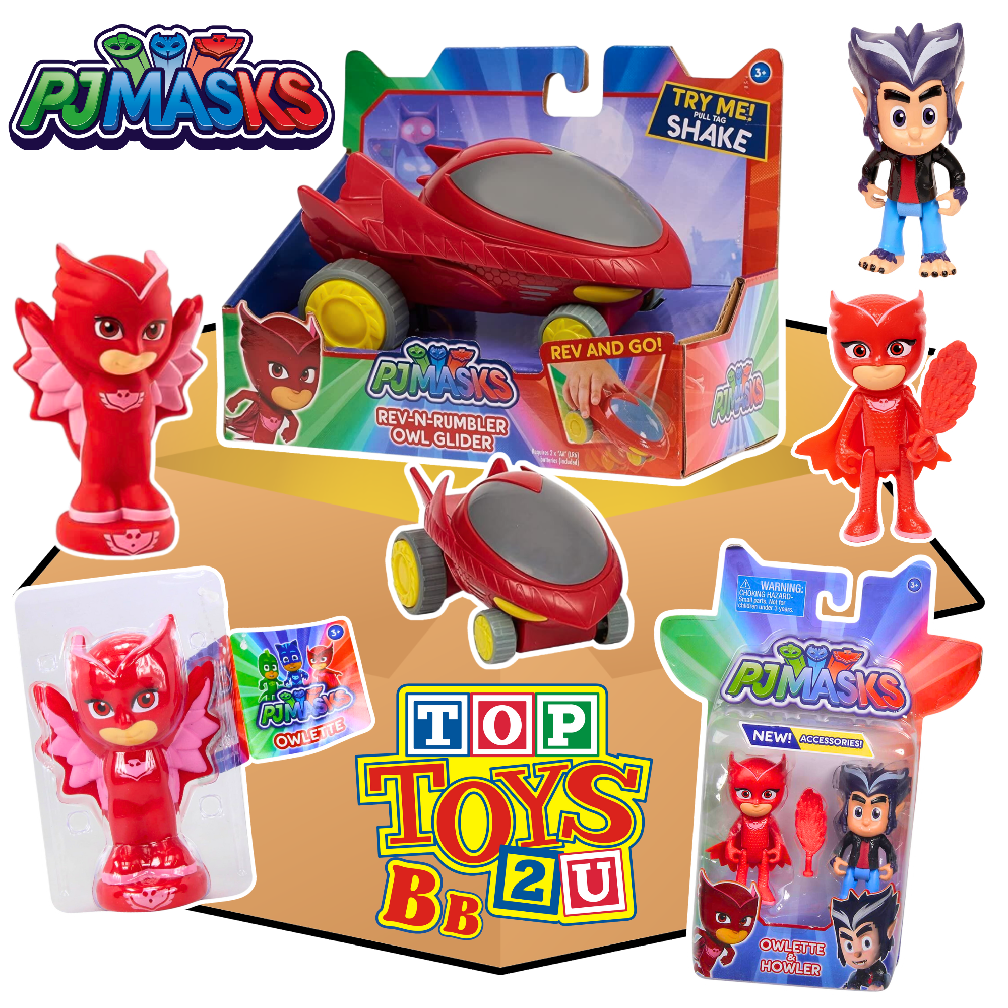 Toptoys2u PJ Masks Prebuilt Bargain Bundles - Toptoys2u