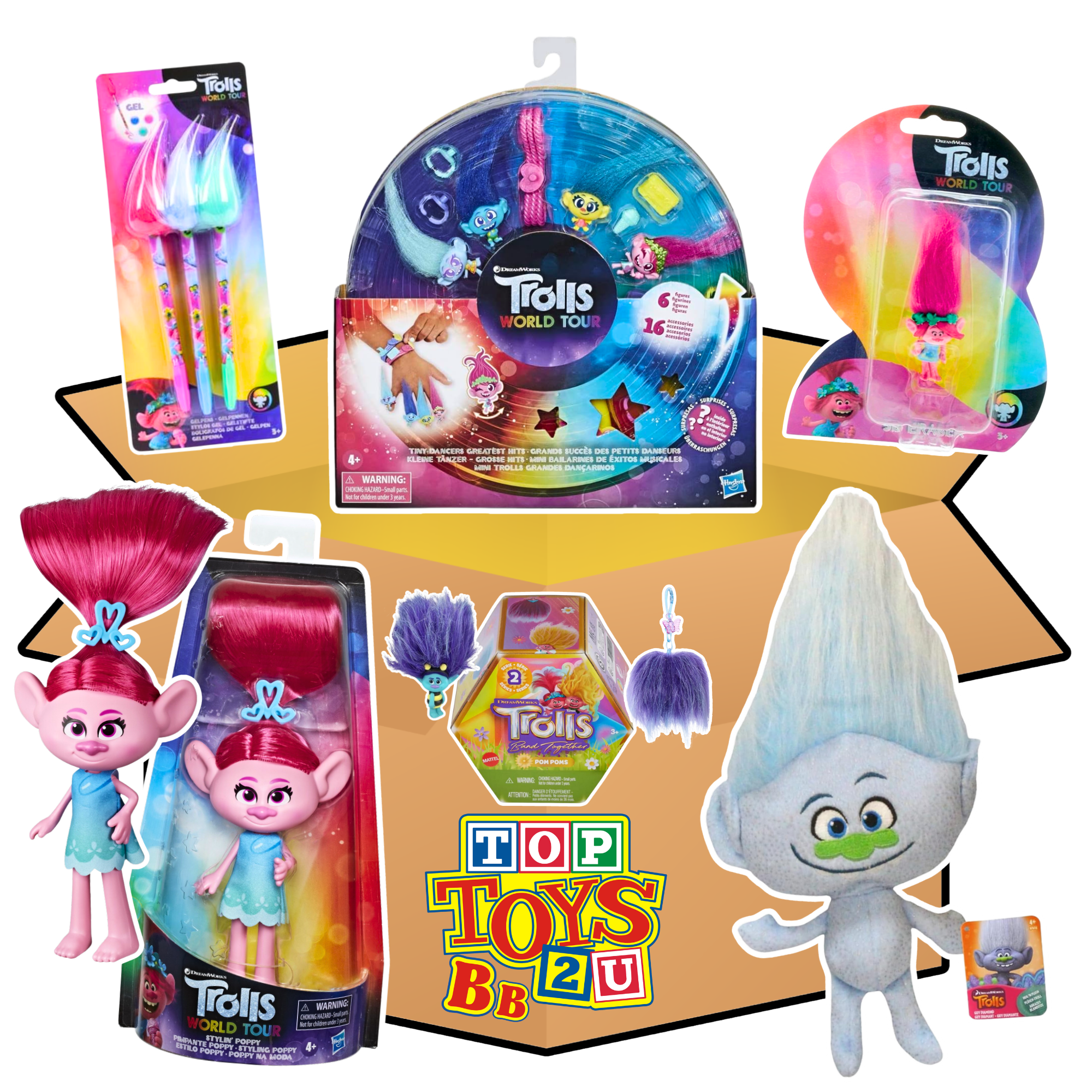 Toptoys2u Trolls Prebuilt Bargain Bundles - Toptoys2u