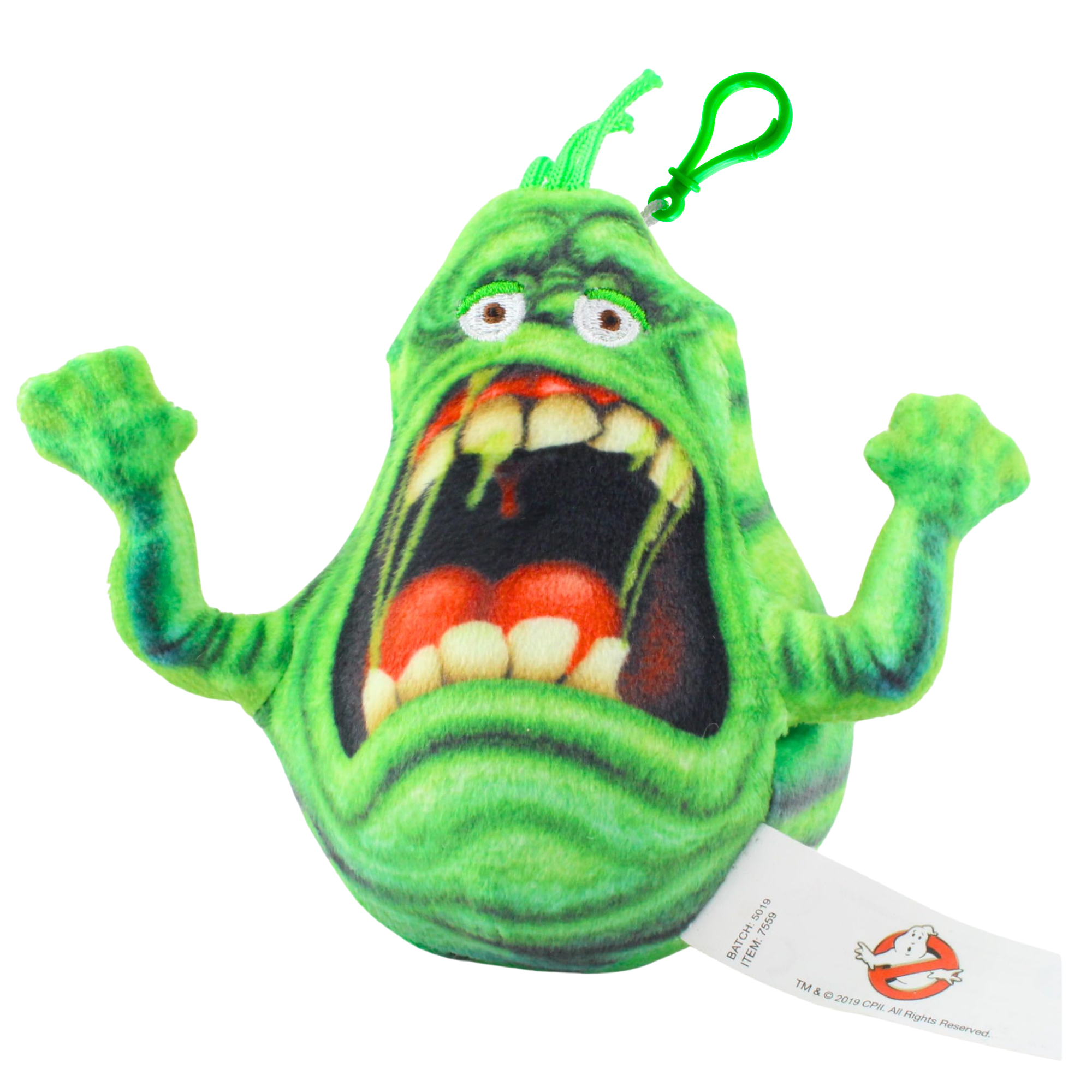 Ghostbusters Super Soft Slimer 12cm Gift Quality Plush Toy Keyclip Bag Clip - Toptoys2u