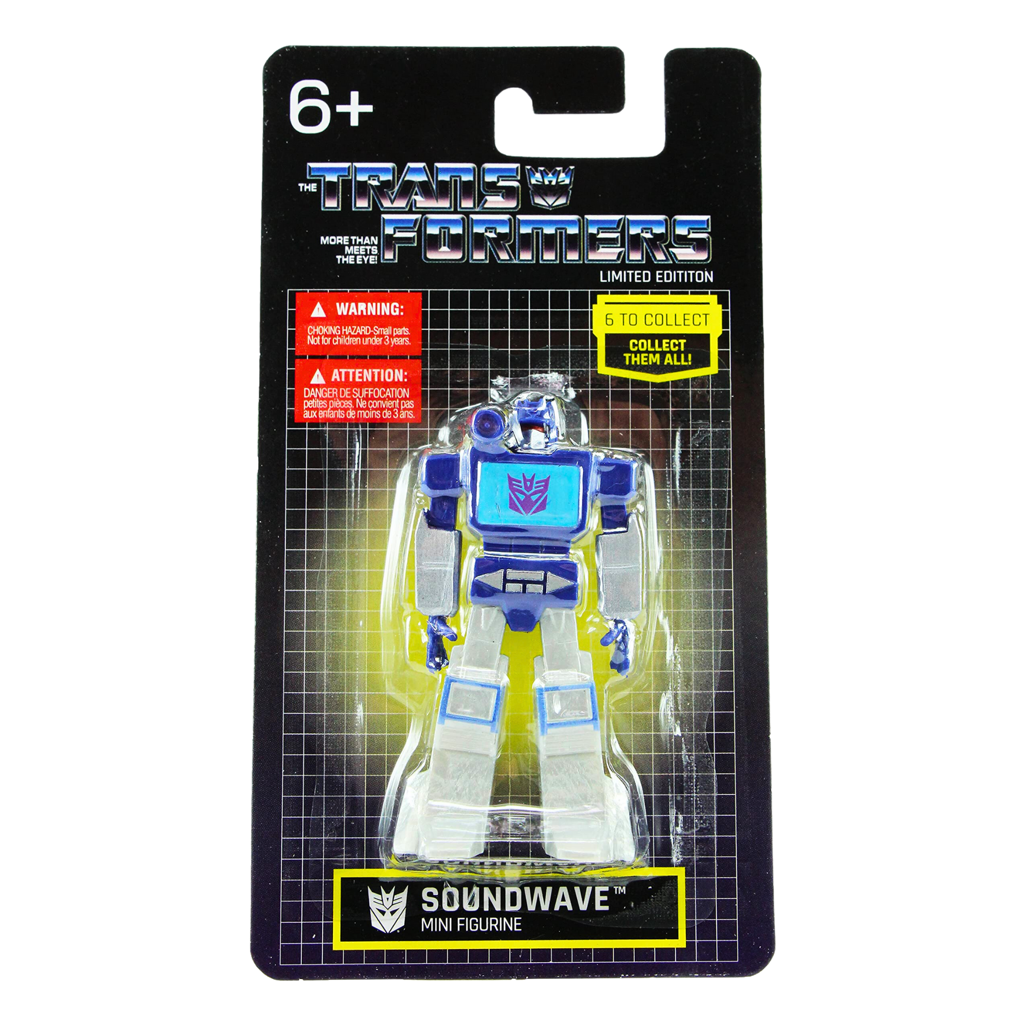 Transformers Decepticons Limited Edition Megatron, Starscream, and Soundwave 6.5cm Collectible Miniature Action Figure Toys - Pack of 3 - Toptoys2u