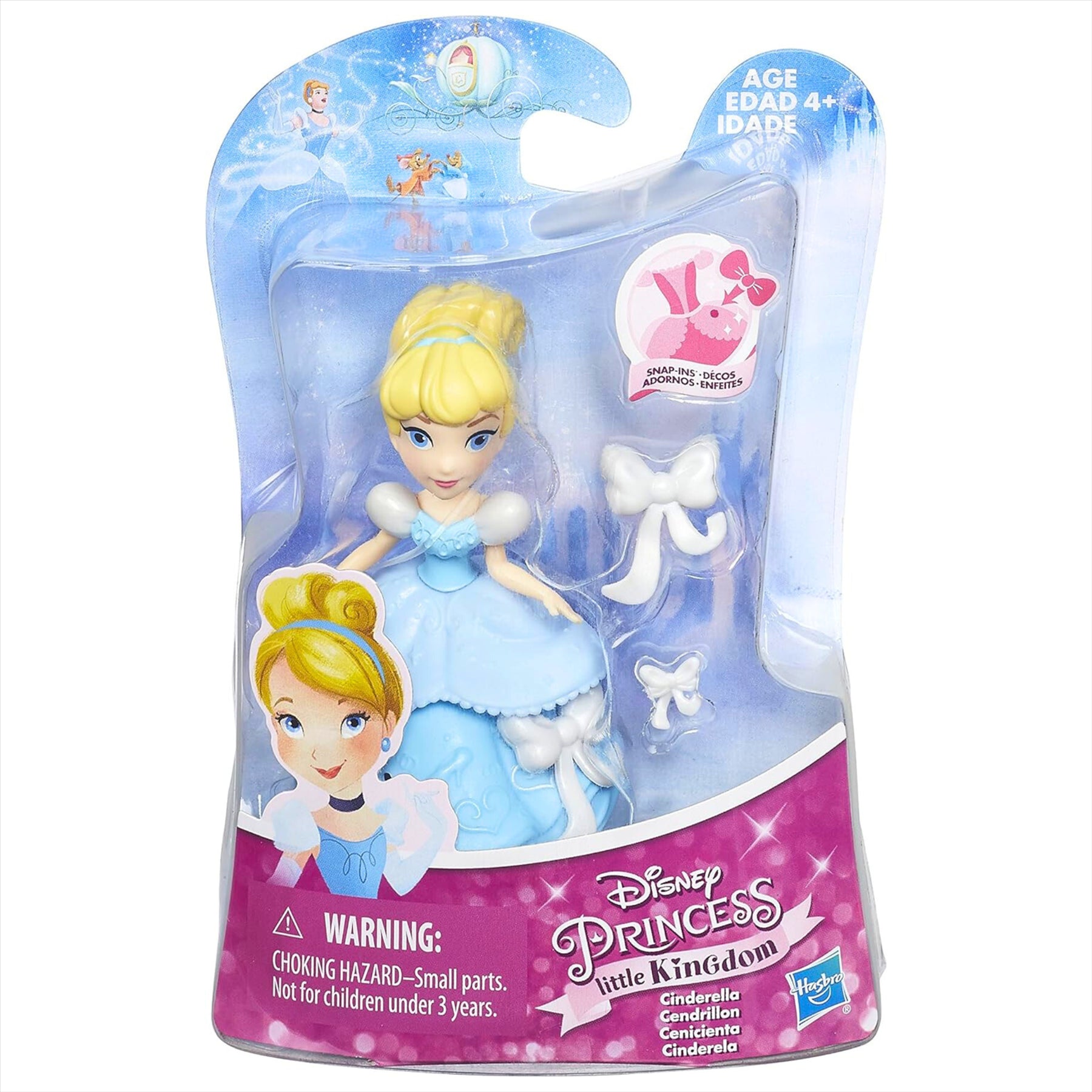 Disney Princess Little Kingdom Cinderella 8cm Miniature Play Figure Toy with Accessories - Toptoys2u