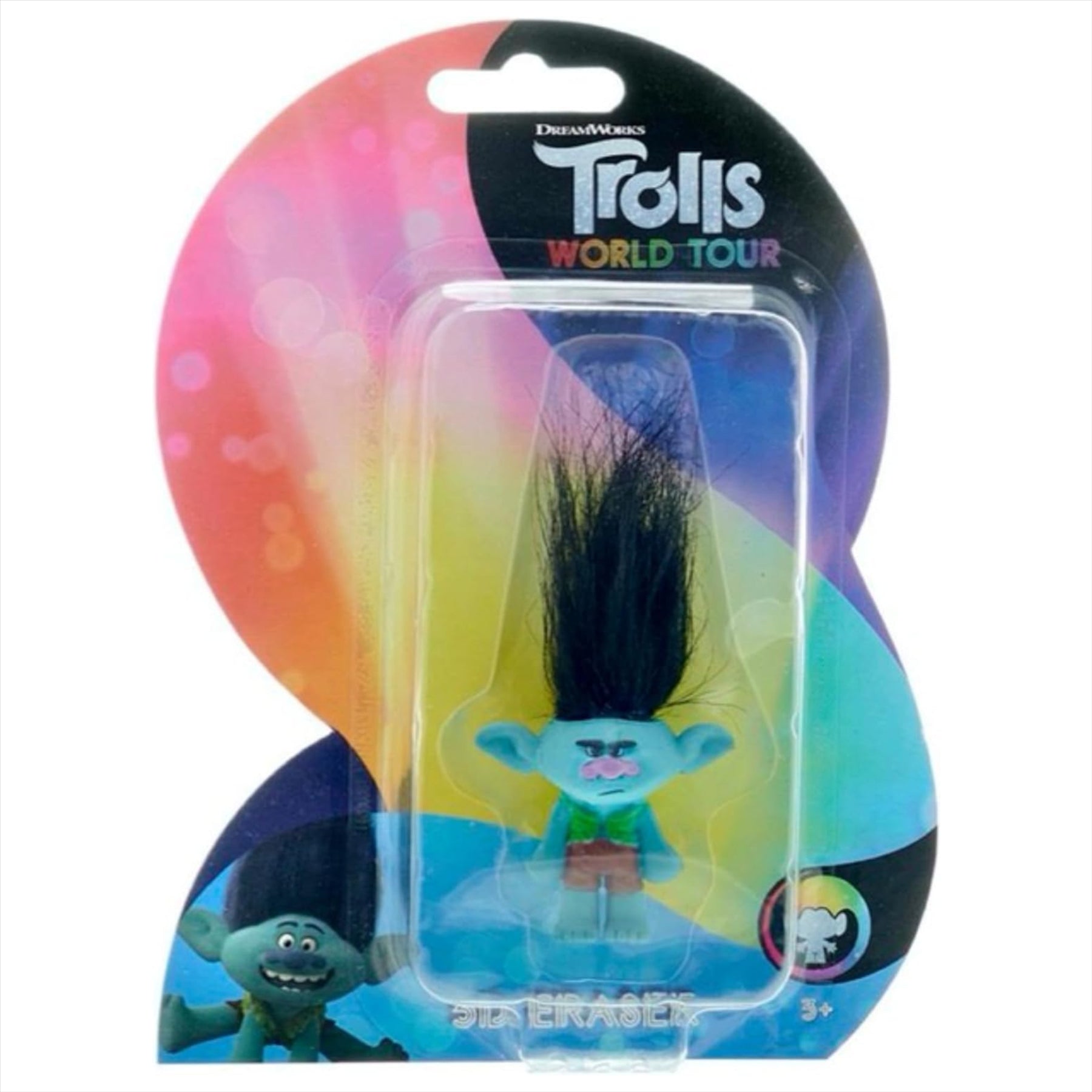 Trolls 3D Rubber Eraser Stationery Set Pack of 3 - Poppy, Branch, and Guy Diamond - Toptoys2u