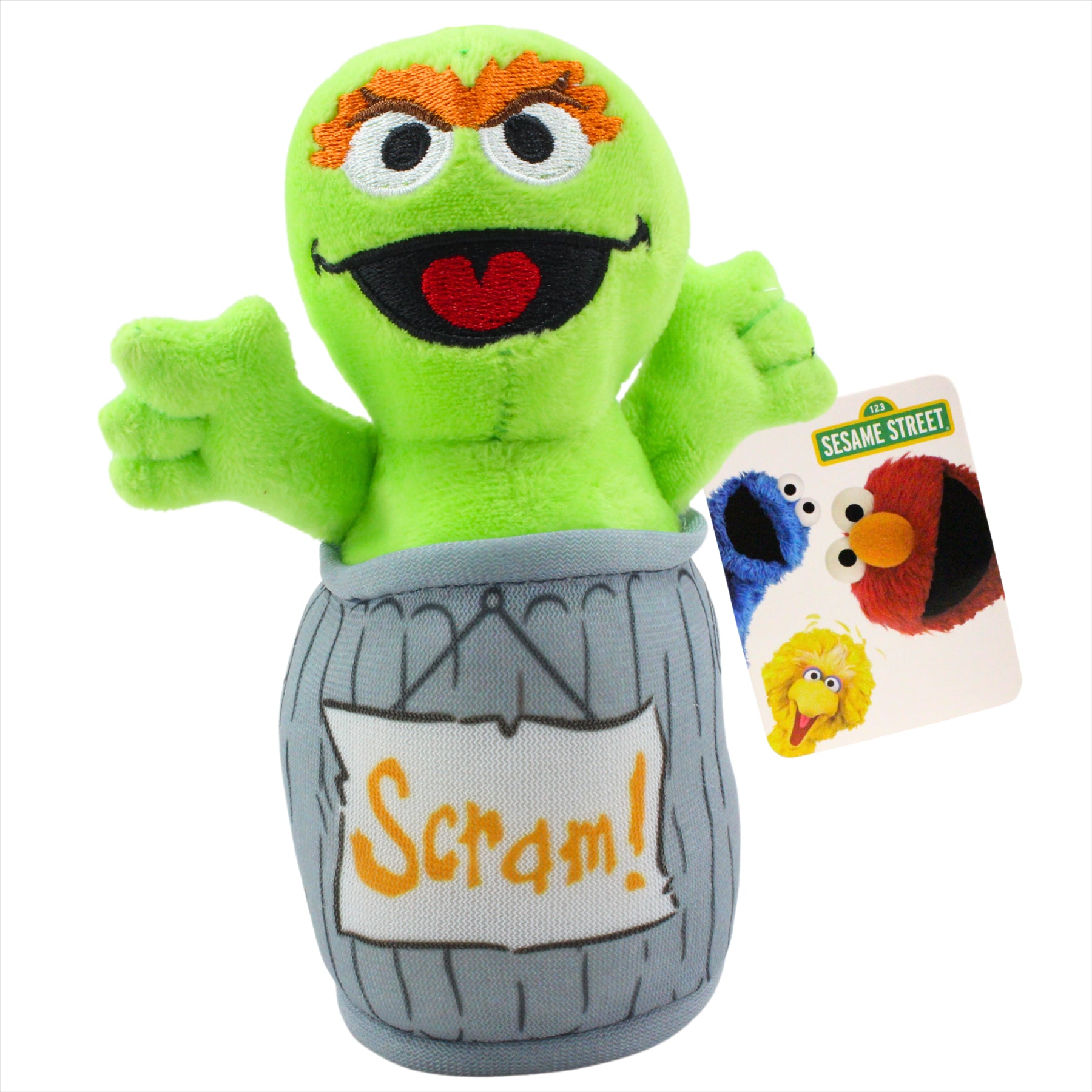 Sesame Street - Cookie 6" and Oscar 6" Super Soft Plush Toys - Twin Pack - Toptoys2u