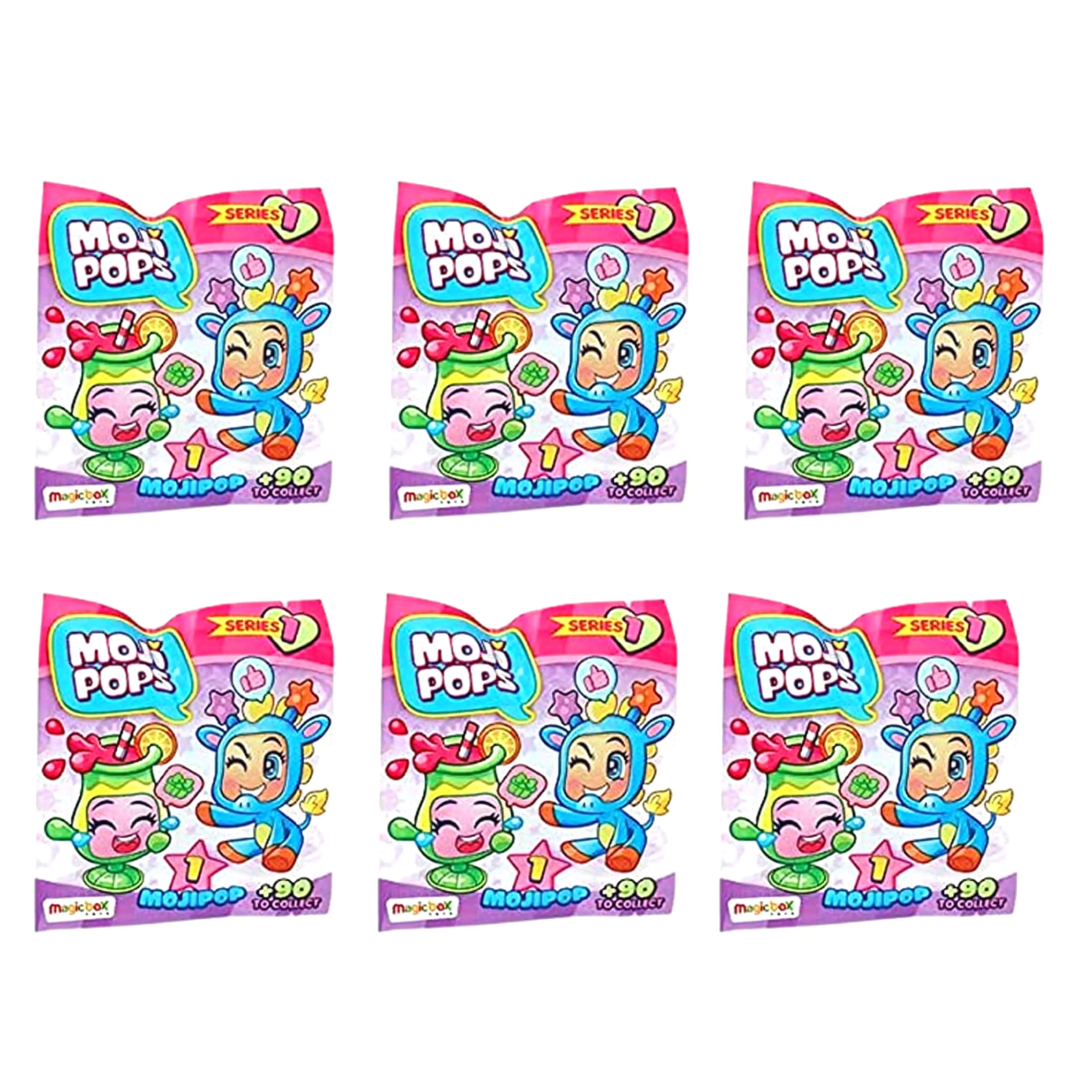 Magic Box Int. Moji Pops Series 1 Blind Bags Figures - Pack of 6 - Toptoys2u