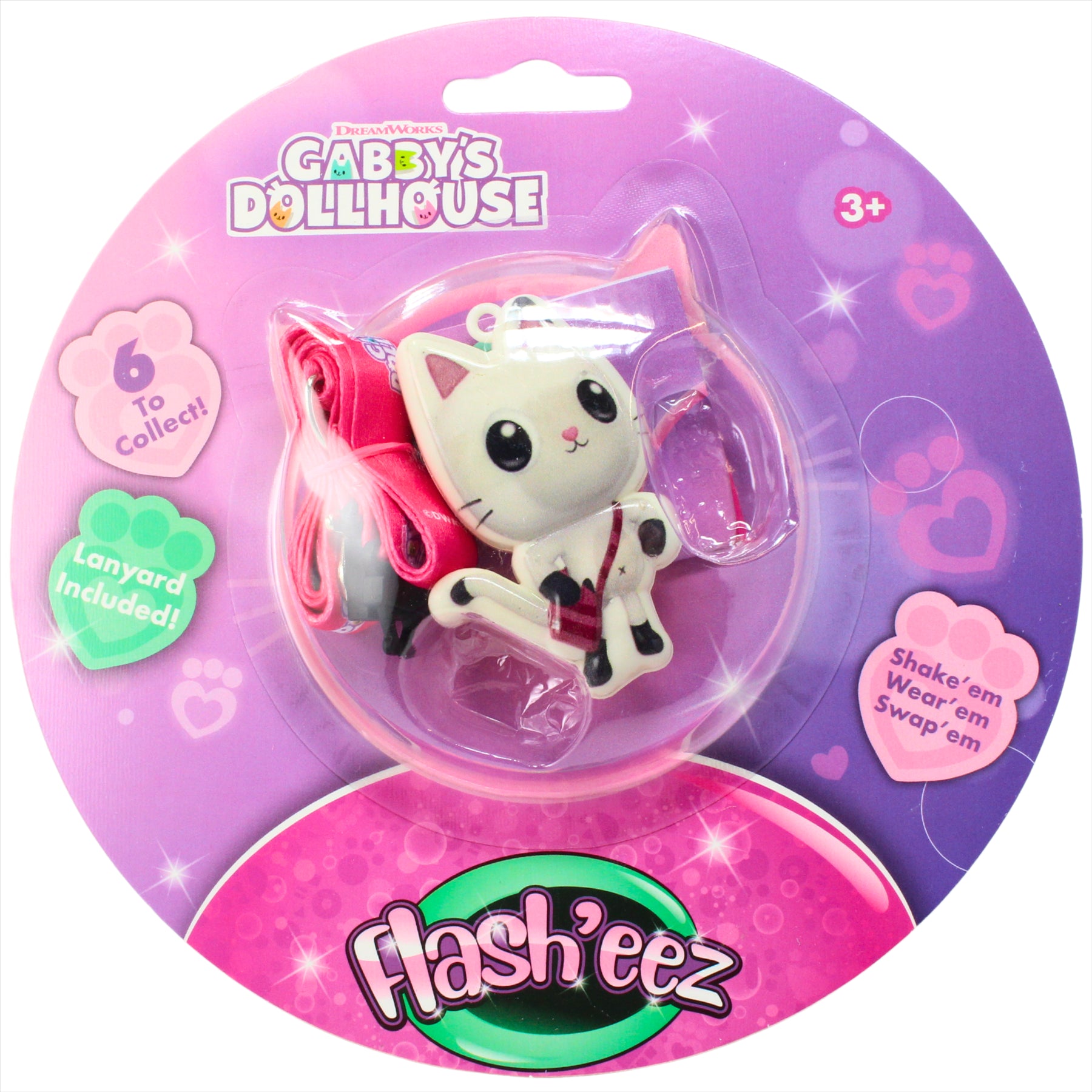 Gabby's Dollhouse Flash'Eez Pandy Paws Light-Up Collectible Character Toy Accessory with Lanyard - Toptoys2u