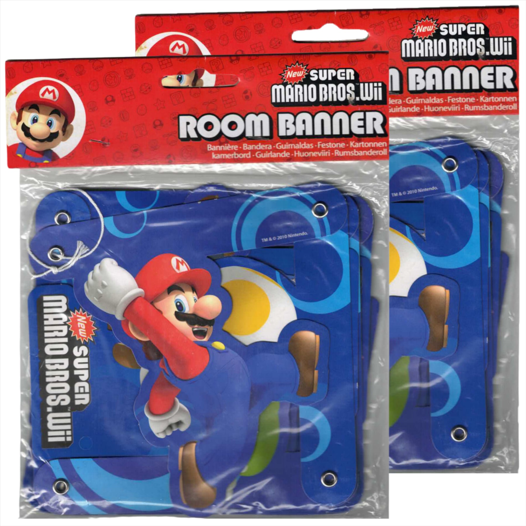 Super Mario Partyware - Room Banner Twin Pack - Toptoys2u
