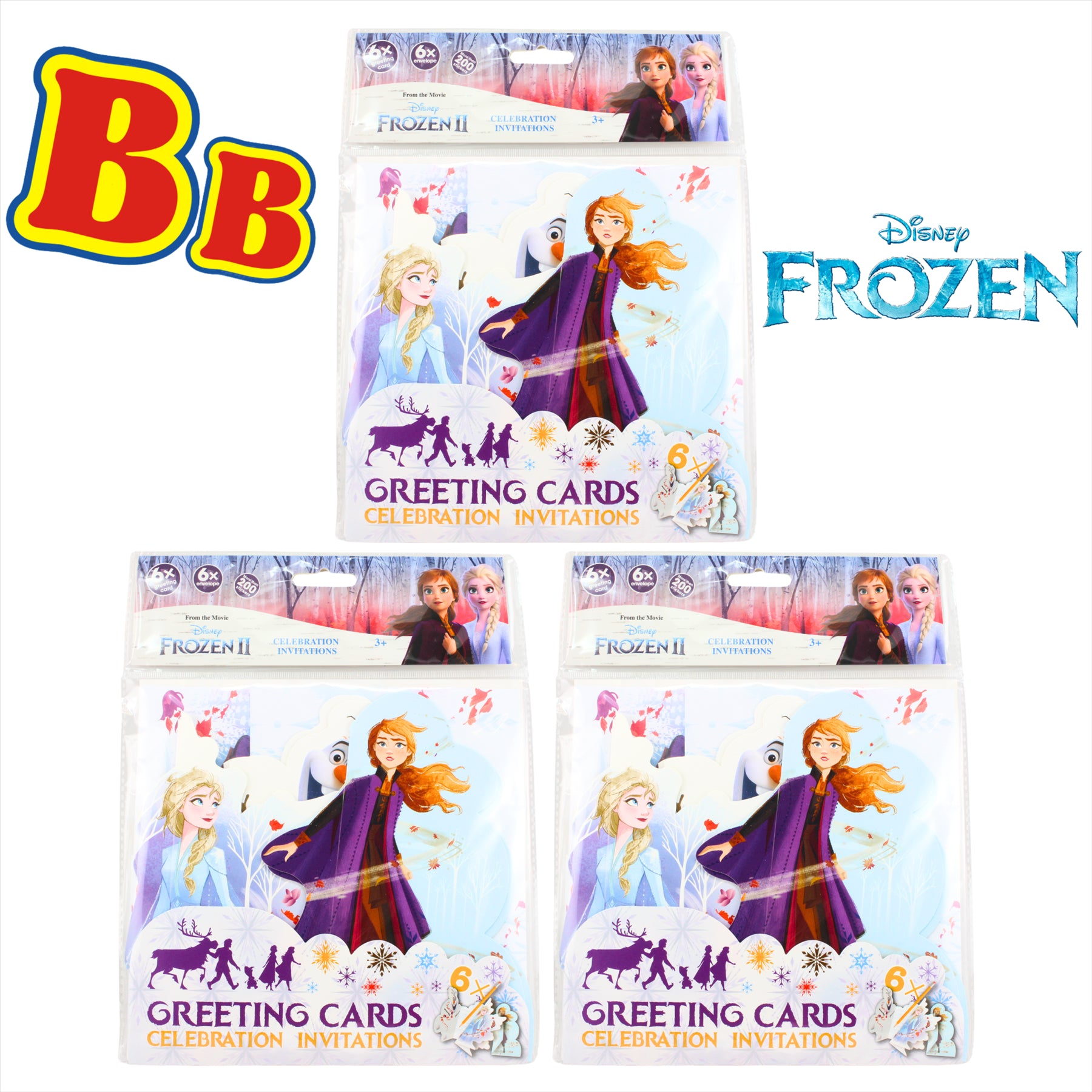 Disney Frozen Partyware Illustrated Cards Set - Invitation Cards Pack of 18 - Toptoys2u