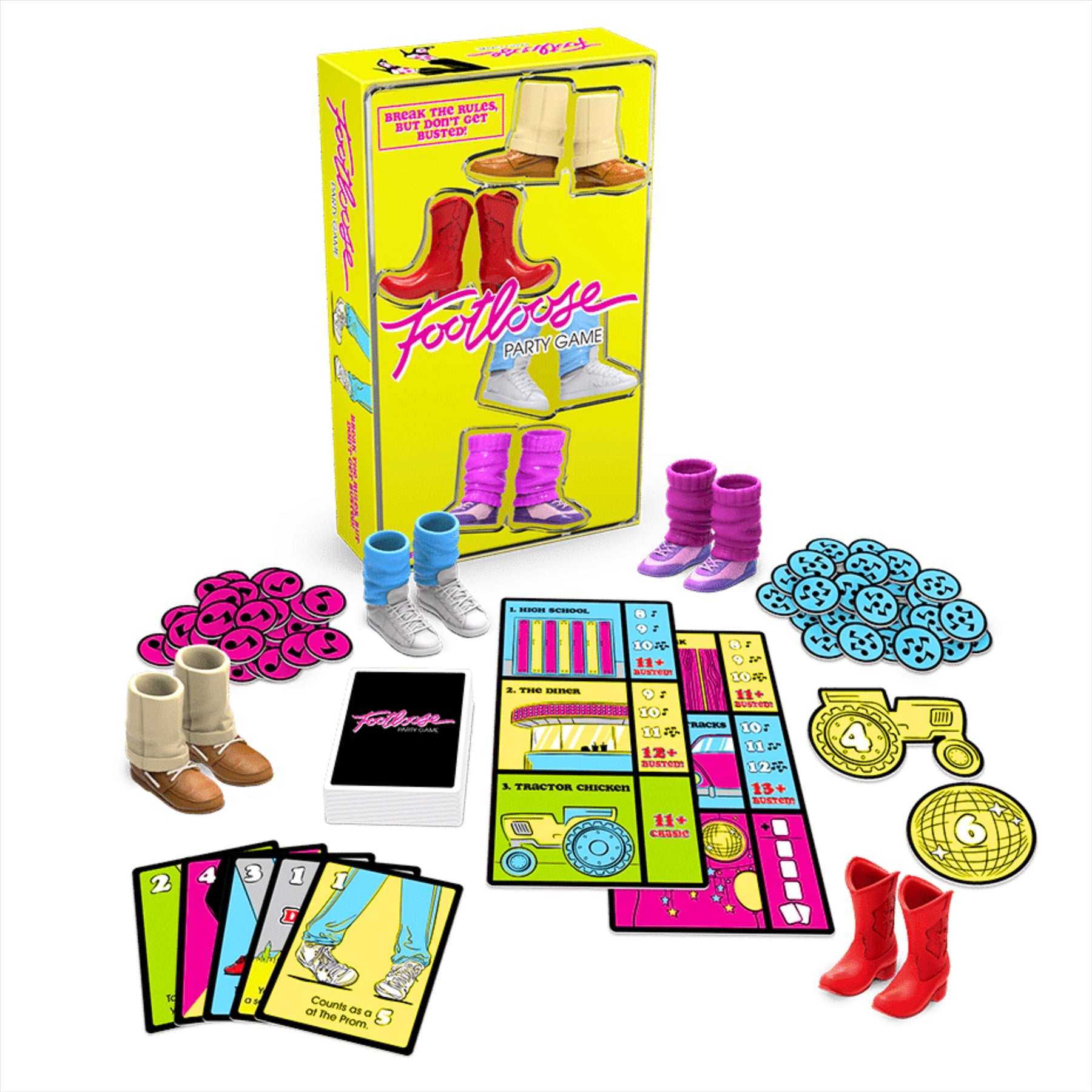 Funko Games Footloose Tabletop Party Game for 3-8 Players - Toptoys2u