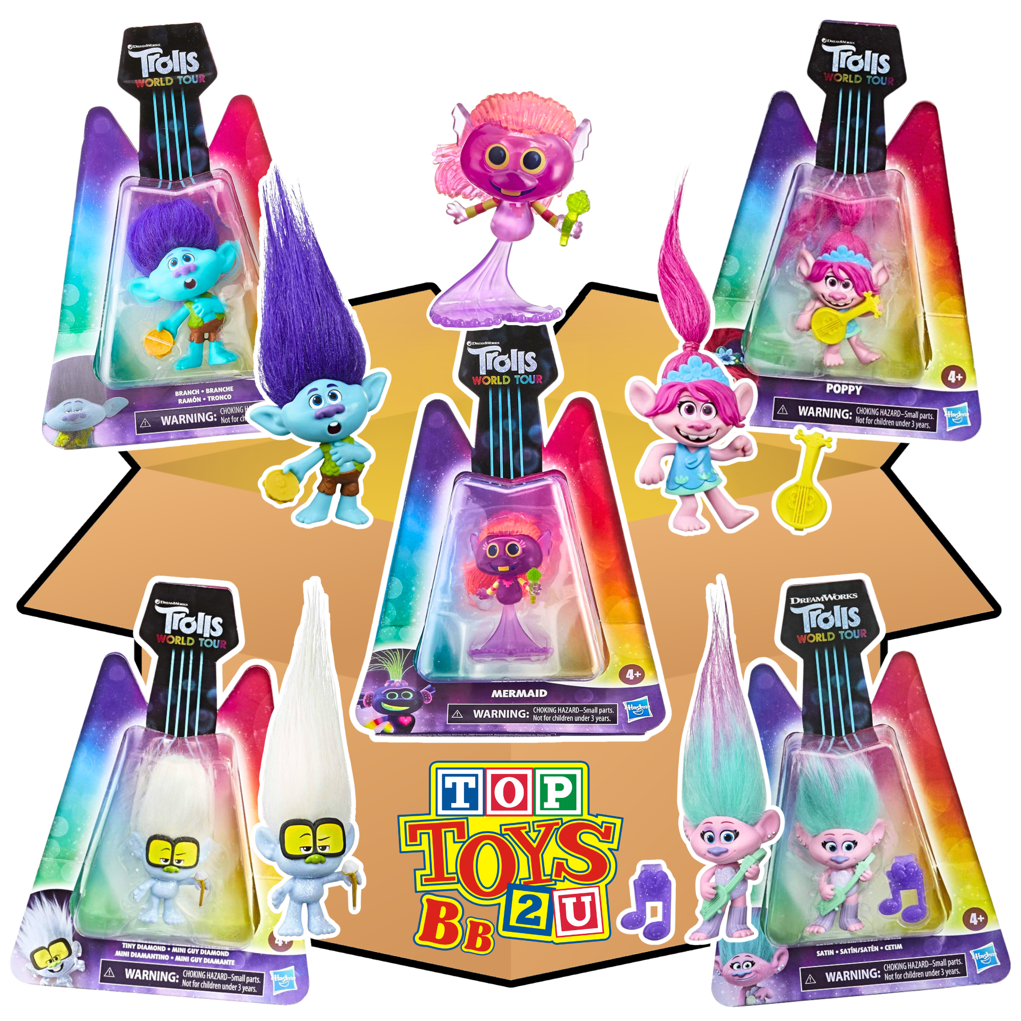 Toptoys2u Trolls Prebuilt Bargain Bundles - Toptoys2u