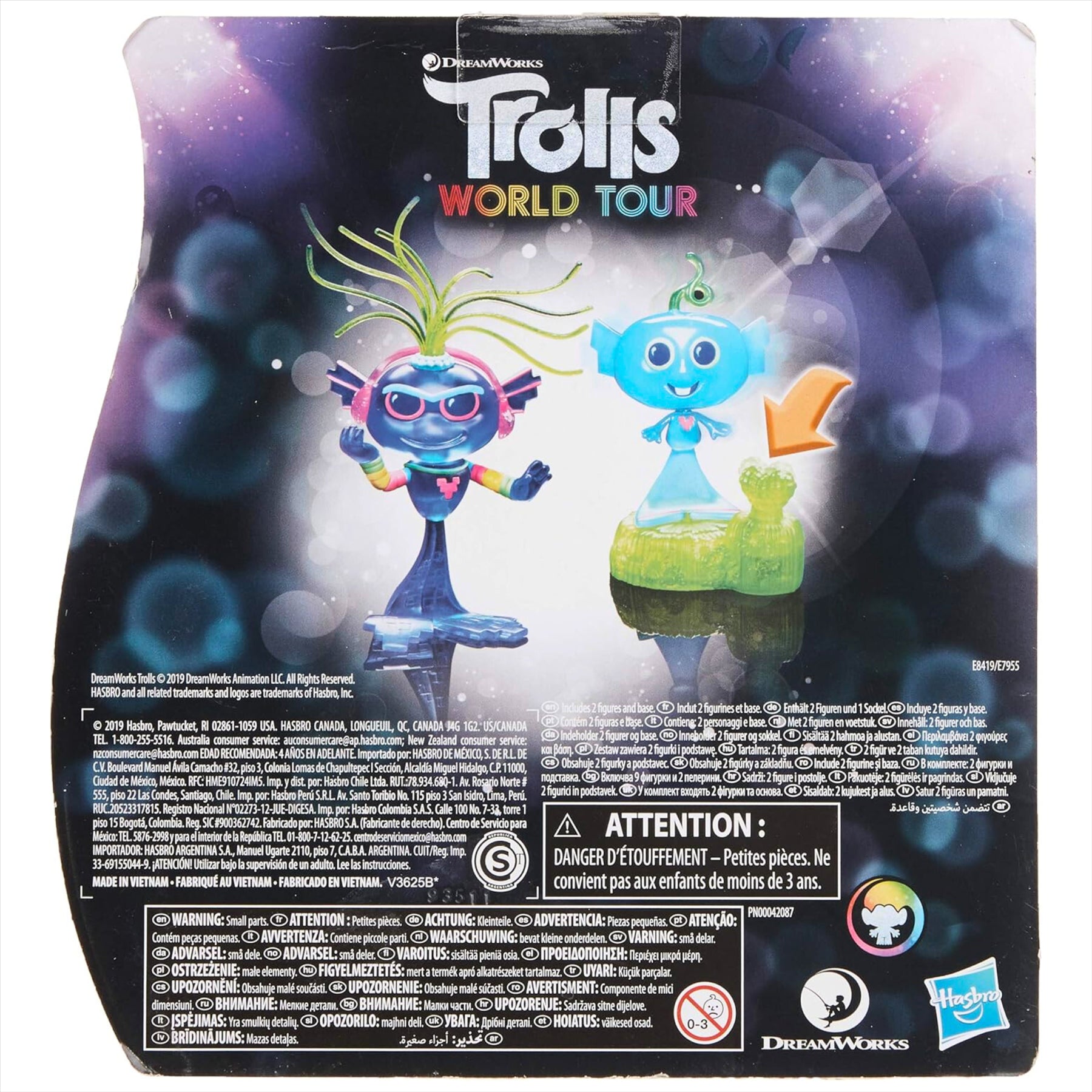 Trolls World Tour Techno Reef Bobble Miniature Toy Figure Playset with Accessories - Toptoys2u