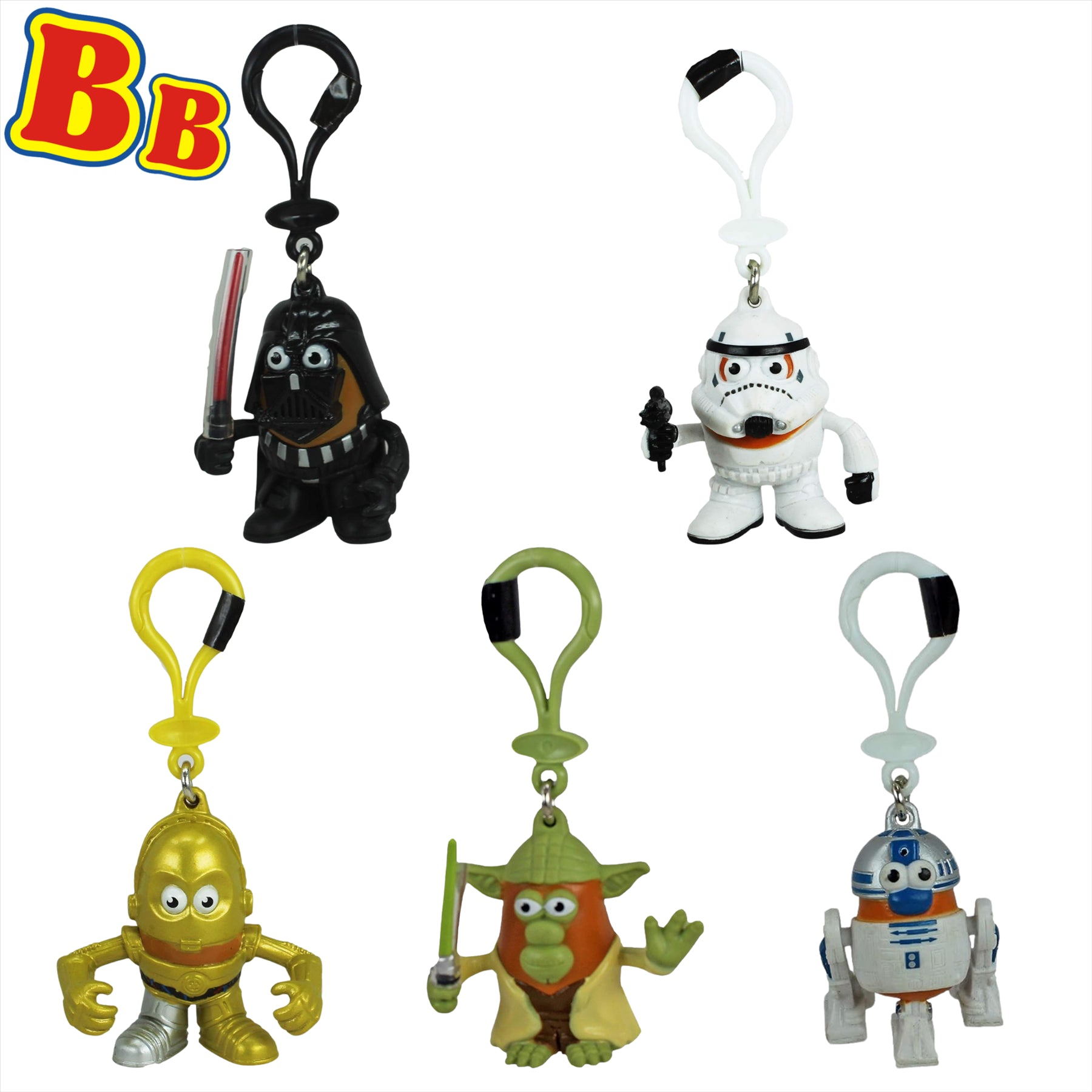 Star Wars Mr Potato Head 6cm Mini Figures Keychains - Set of 5 - Toptoys2u