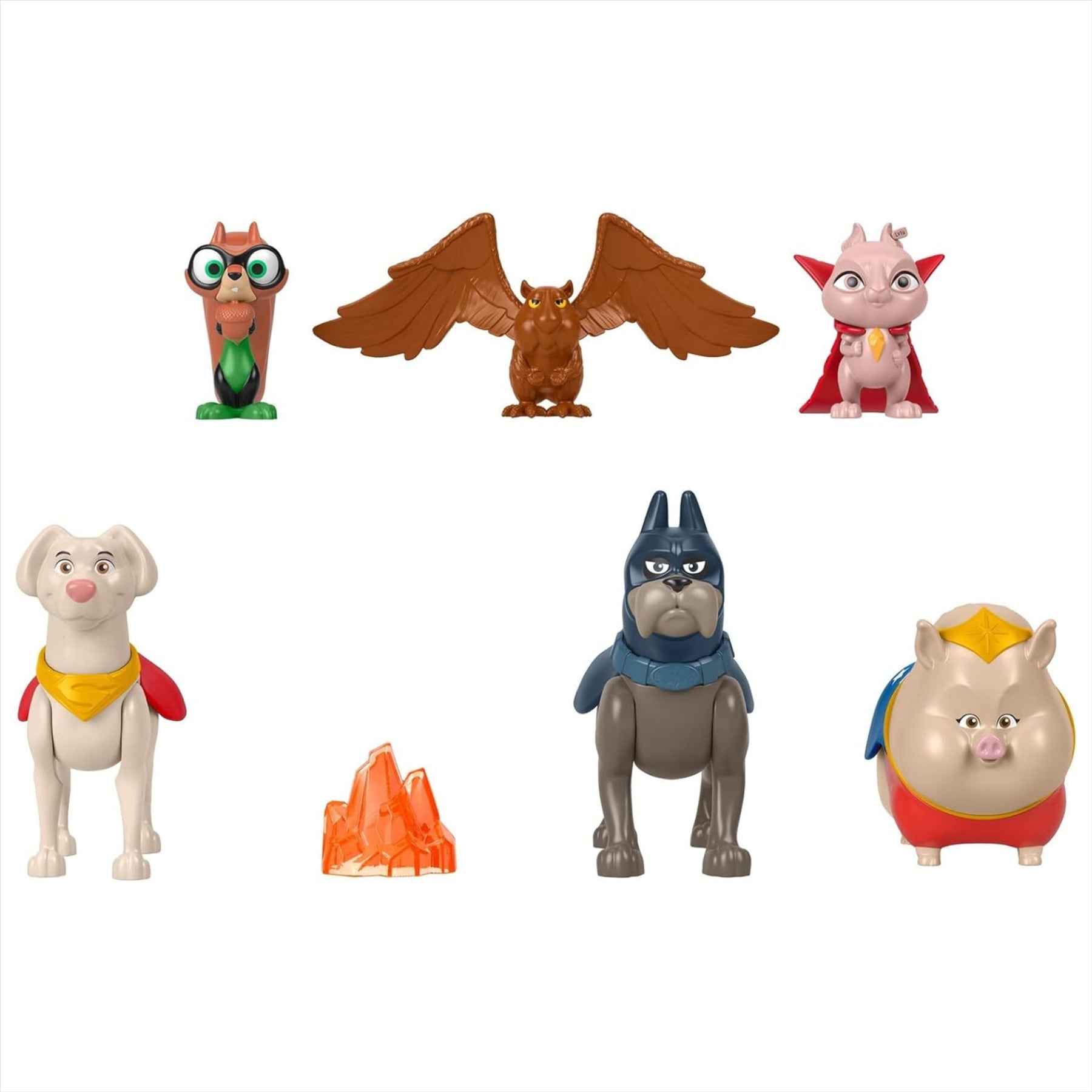 Fisher-Price Superpets Miniature Toy Action Figure Multi-Pack - Set of 6 - Toptoys2u