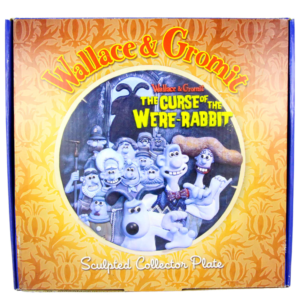 Wallace & Gromit The Curse of the Were-Rabbit 3D Sculpted Collectors Plate - Toptoys2u