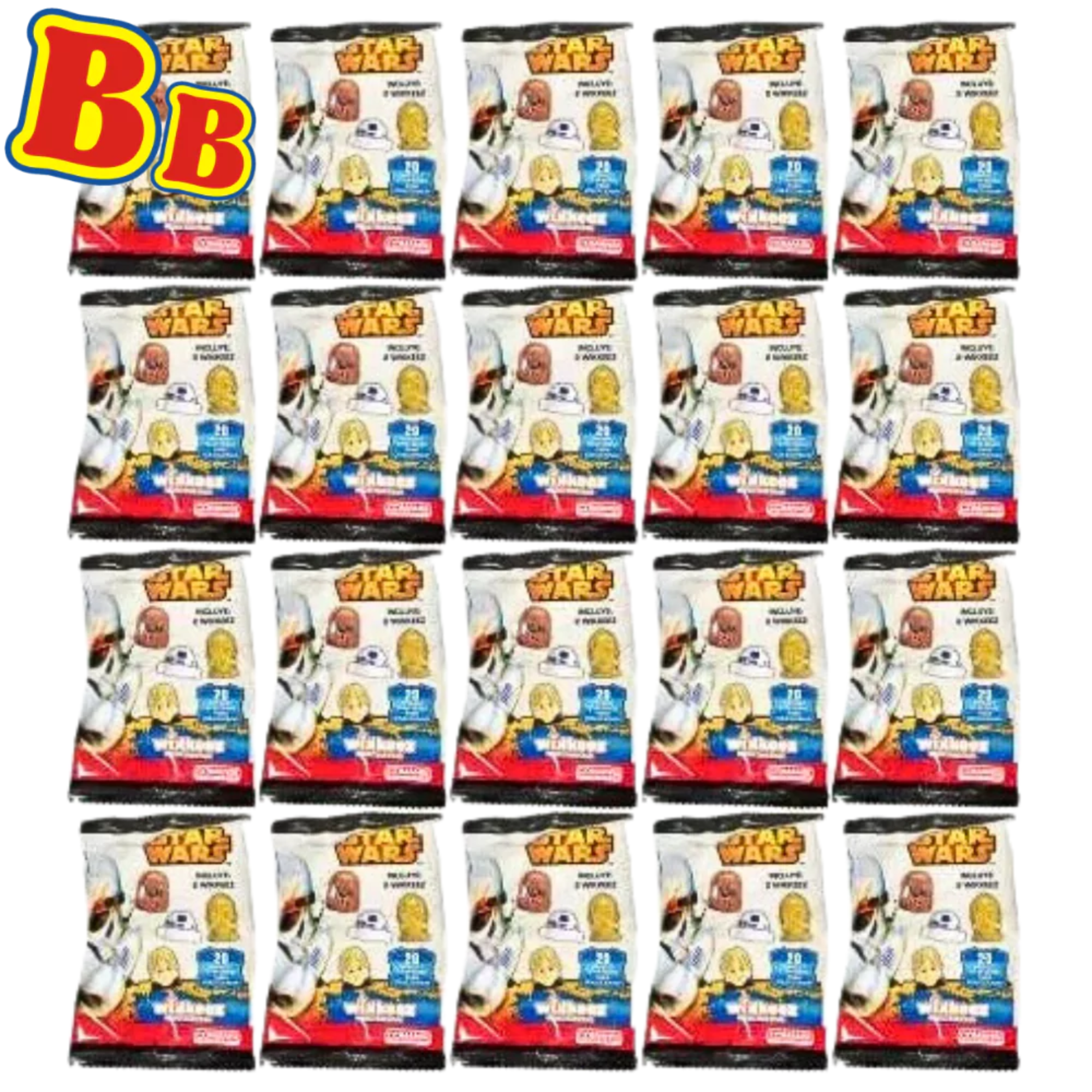 Star Wars Wikkeez Twin Pack Figure Head Party Blind Bags - 20 Packs Supplied - Toptoys2u