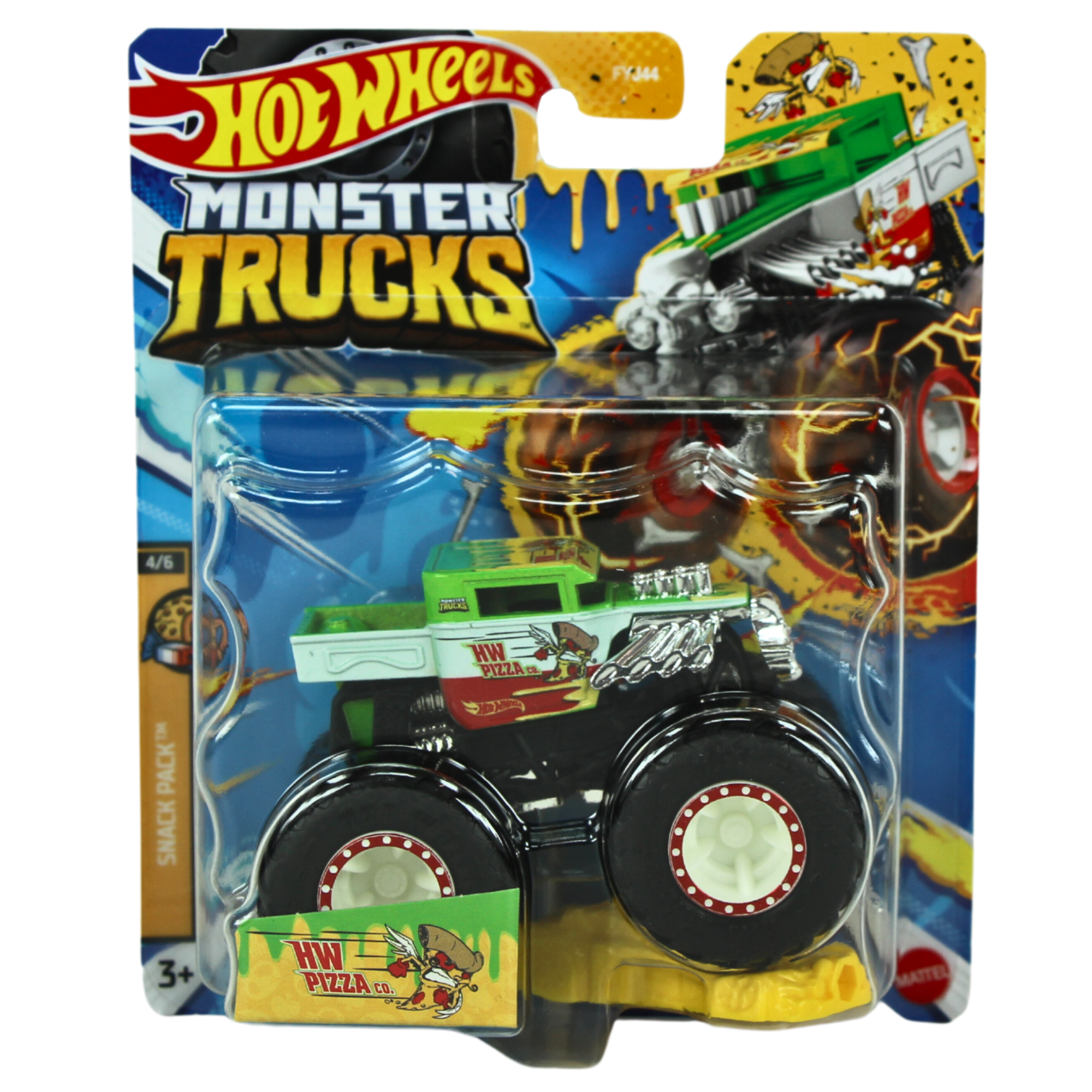 Hot wheels Monster Trucks Snack Pack - HW Pizza Co. 1:64 Diecast 4/6 - Toptoys2u