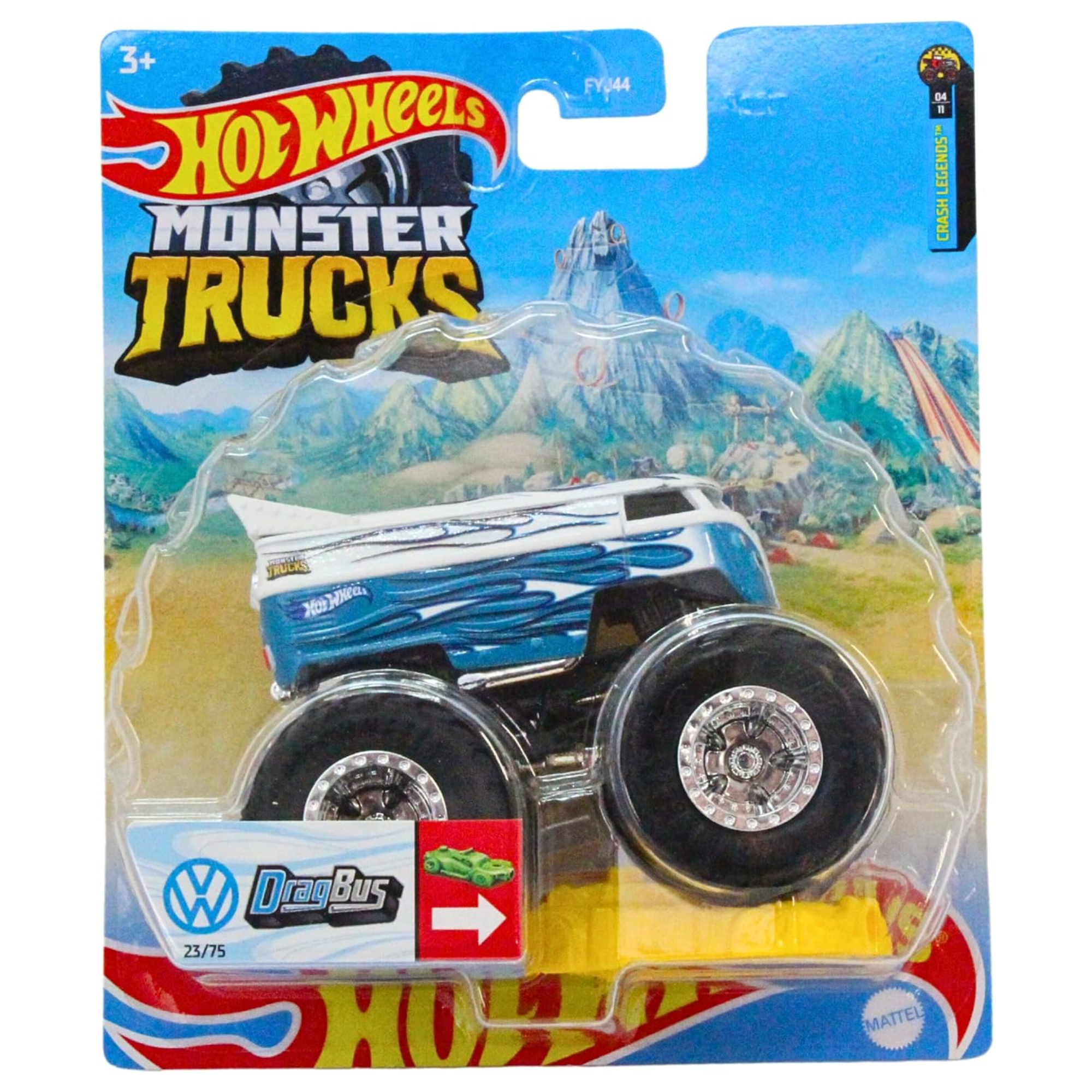 Hot Wheels Monster Trucks VW DragBus 1:64 Scale Diecast - Toptoys2u