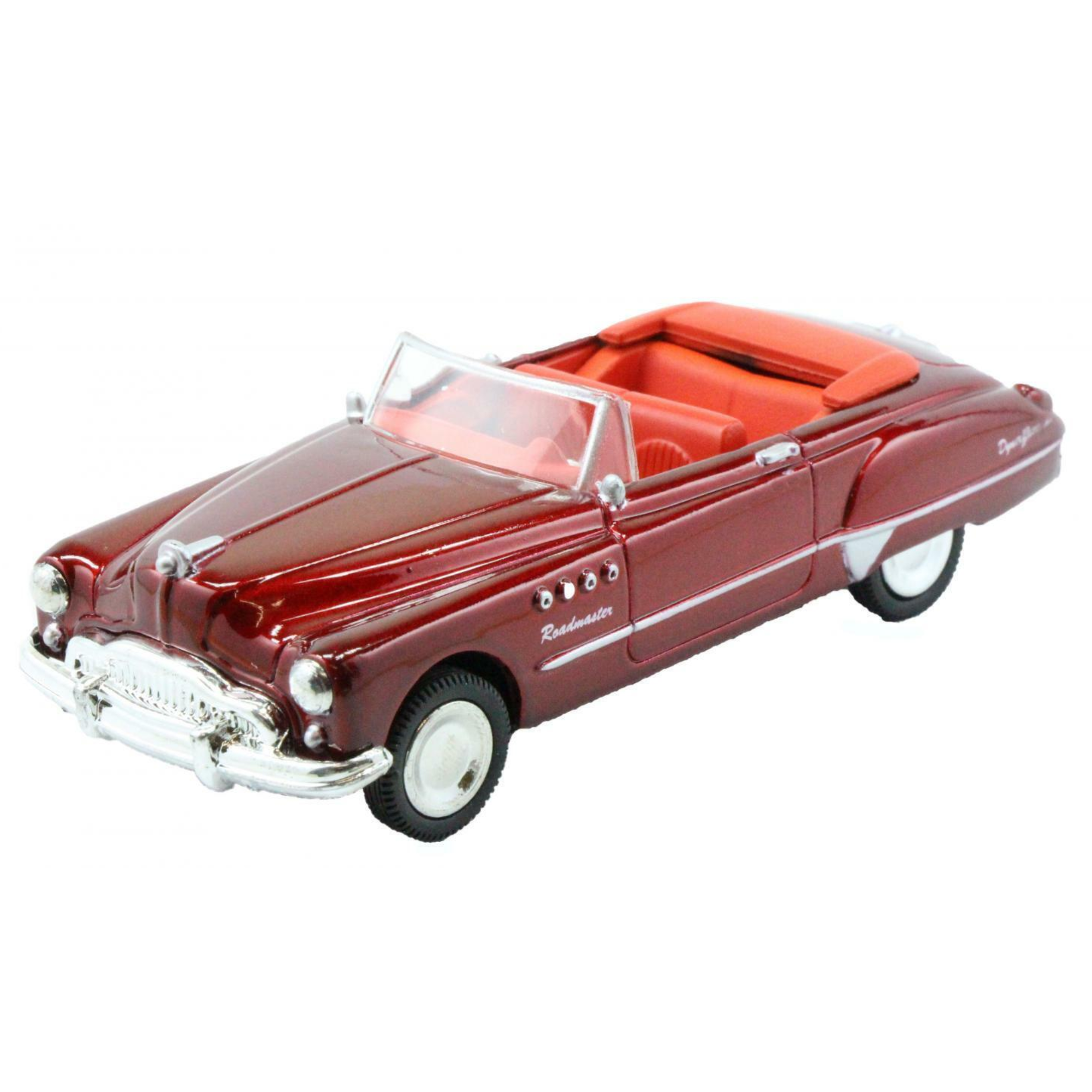 New Ray 1:43 Diecast Roadmaster Dynaflow Cabriolet 1949 Red - All American City Cruiser Collection - Toptoys2u