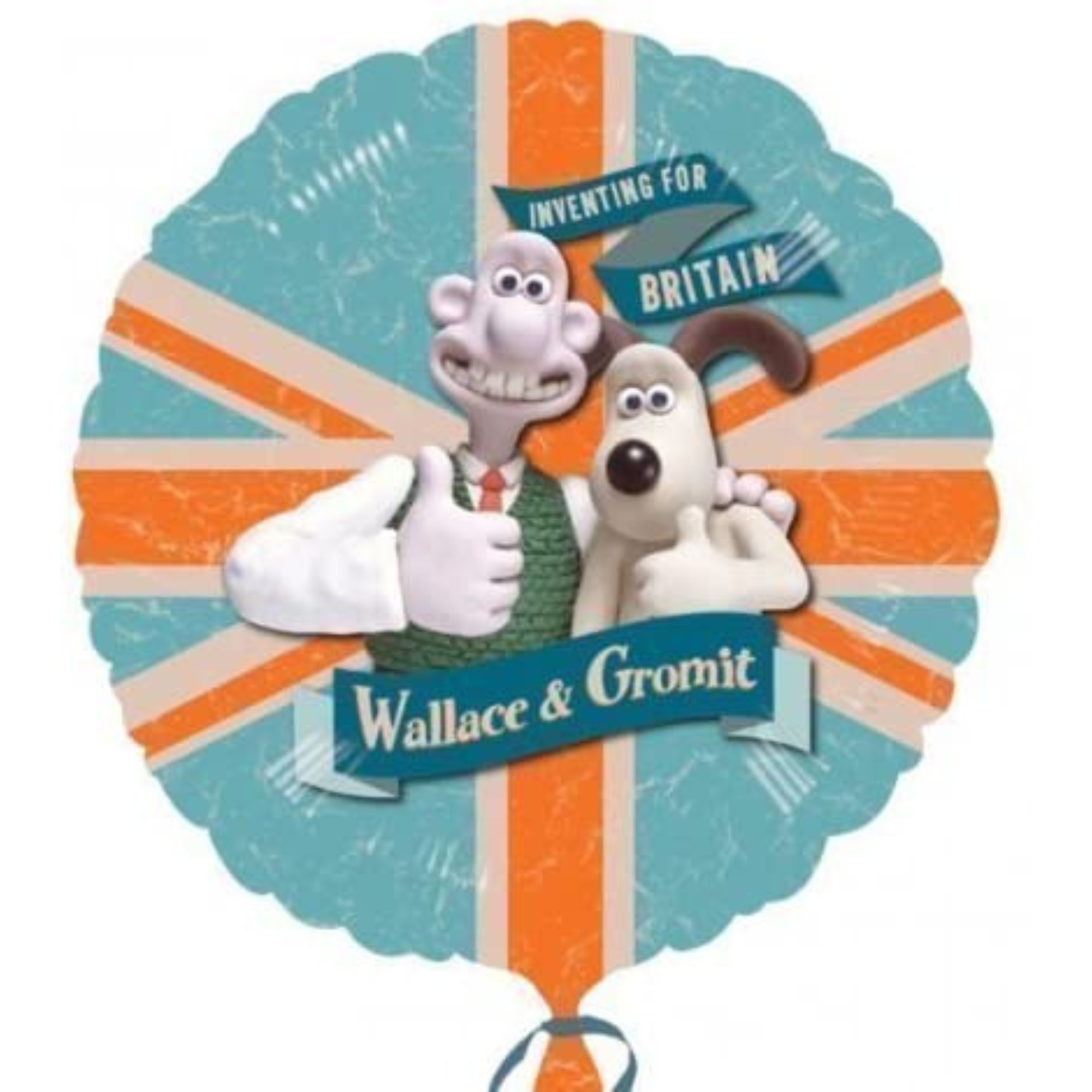 Wallace & Gromit Inventing for Britain 18 Inch Foil Celebration Balloon - Toptoys2u