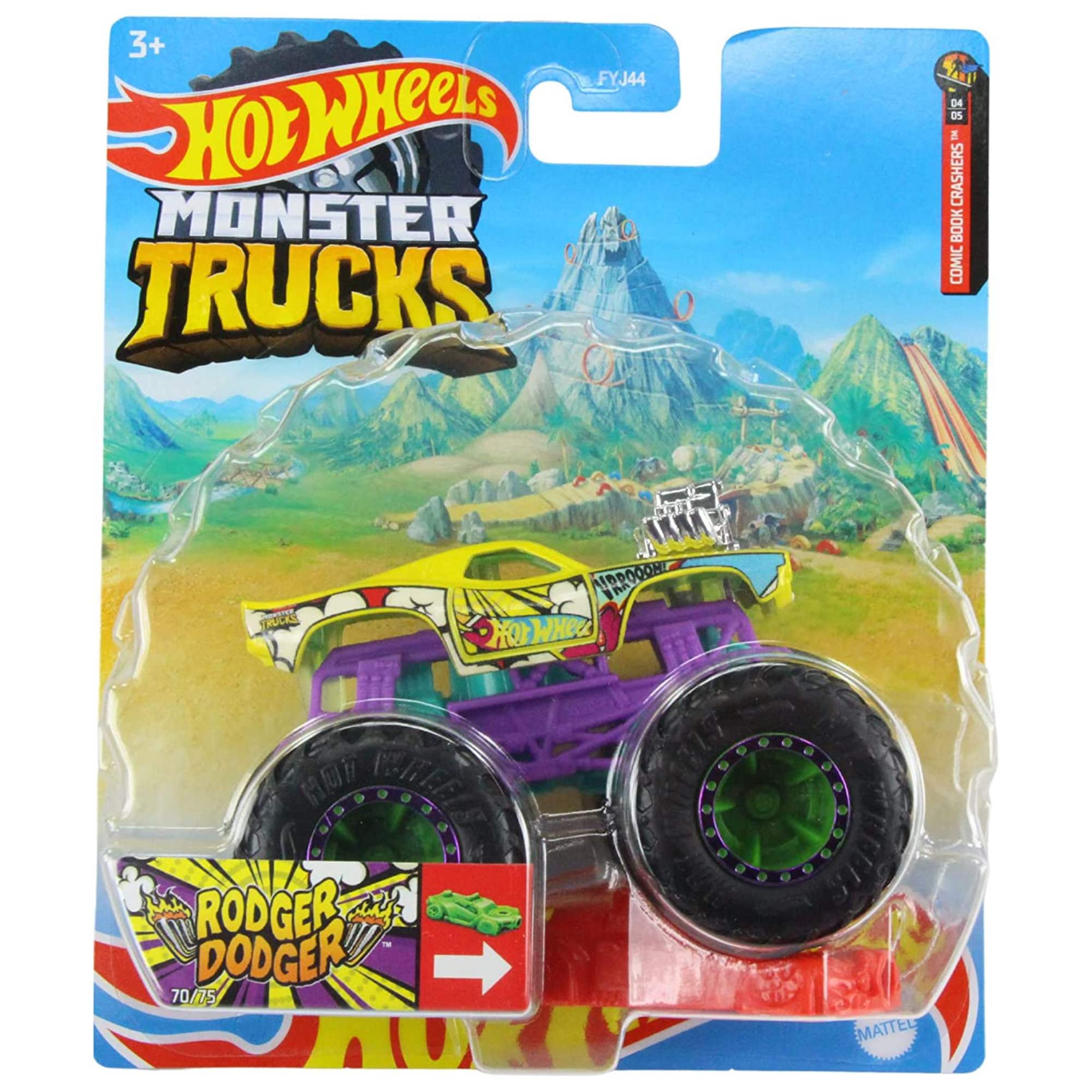 Hot Wheels Monster Trucks Rodger Dodger 1:64 Scale Diecast - Toptoys2u