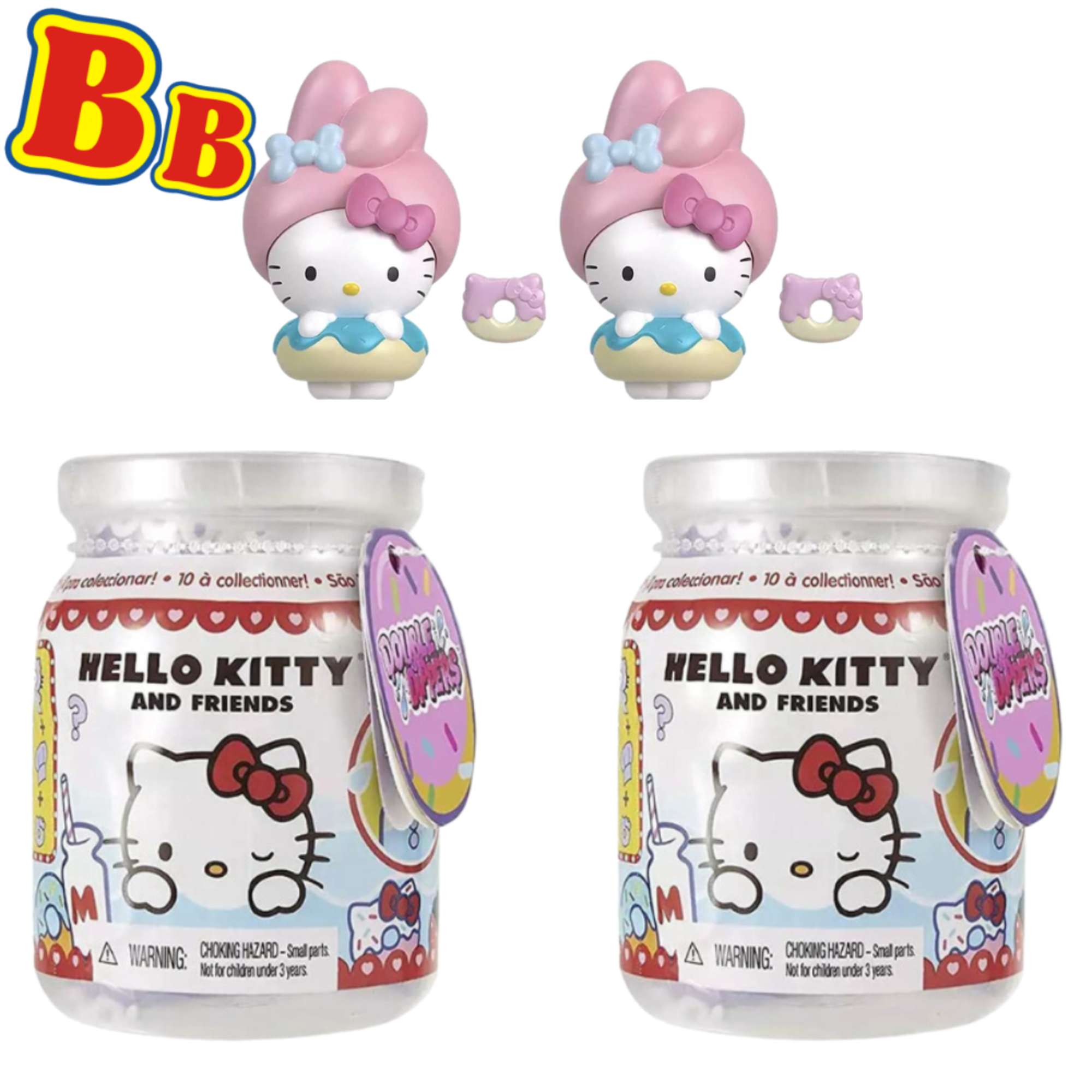Hello Kitty Sanrio Double Dippers Collectible Figures Surprise Blind Pack of 2 - Toptoys2u