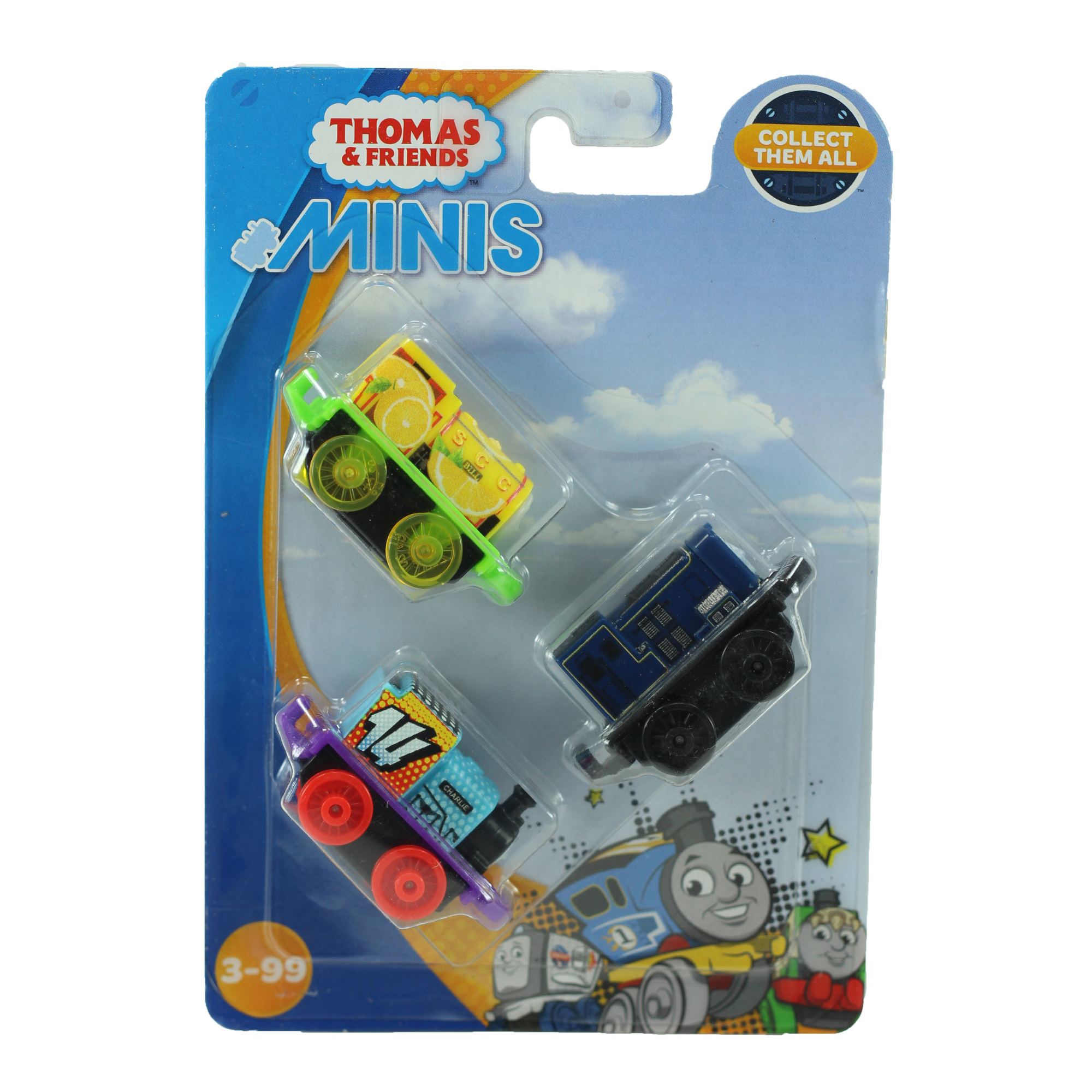 Thomas & Friends Minis 3 Pack - Lemon Bill, Classic Sidney & Pop Art Charlie - Toptoys2u