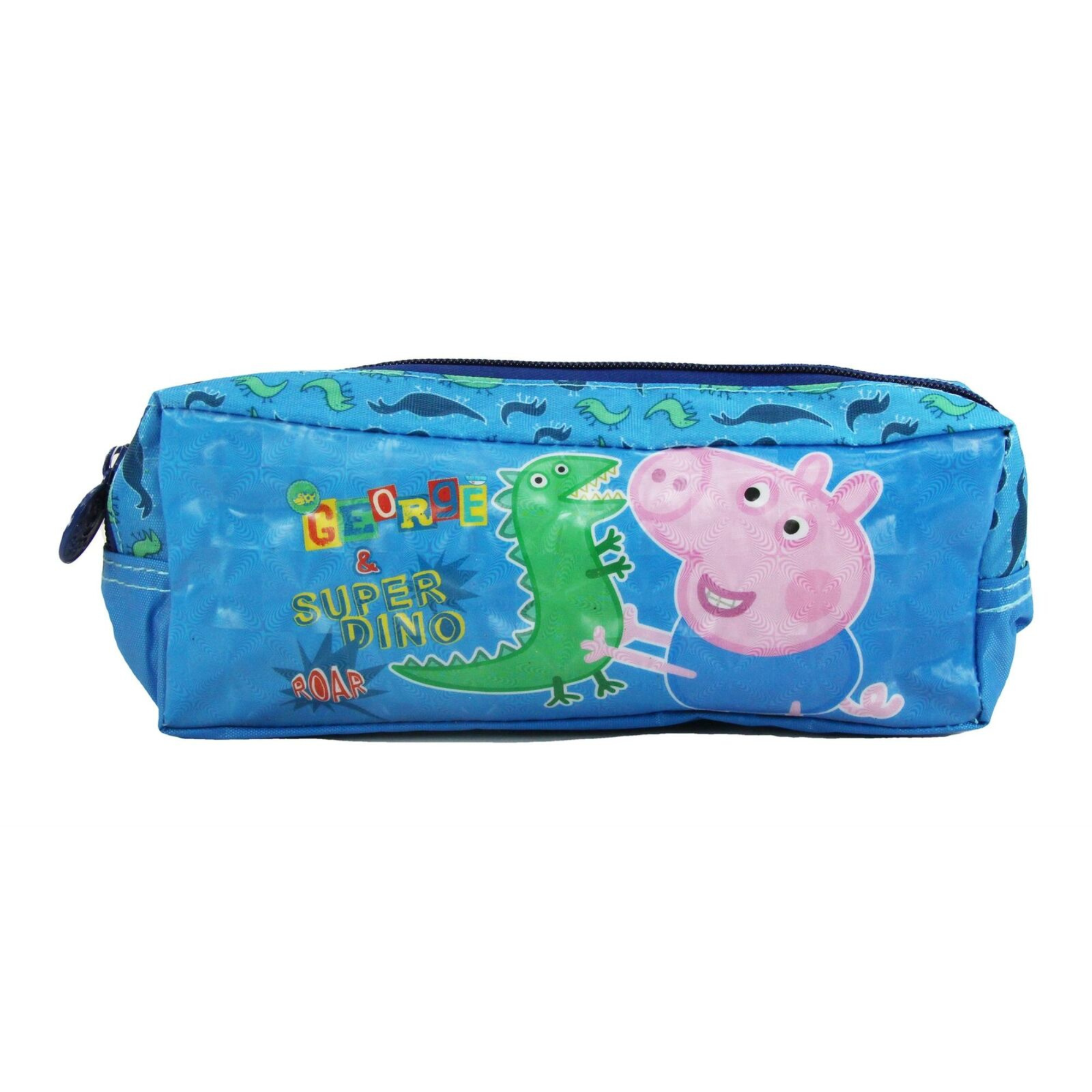 Peppa Pig Kids School Pencil Case - George & Dino - Toptoys2u