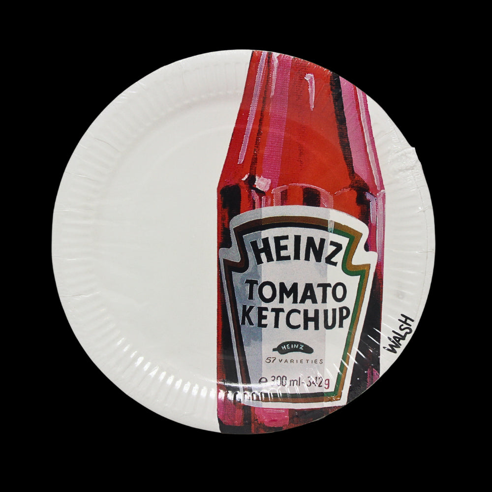 Official Heinz 8x Paper Plates & Tablecloth - Twin Pack - Toptoys2u