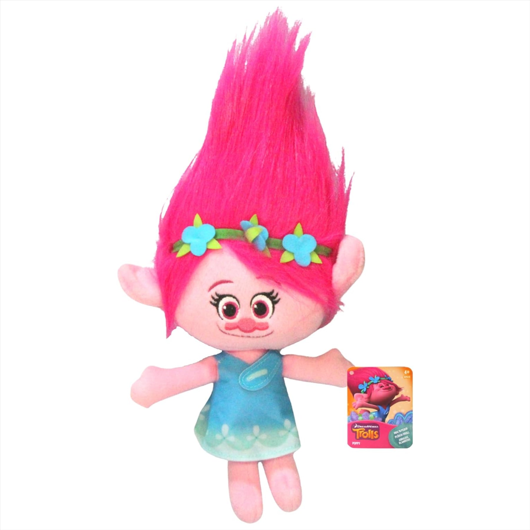 Trolls Soft Plush Toy 11" 28cm Twin Pack - Poppy & Fuzzbert - Toptoys2u