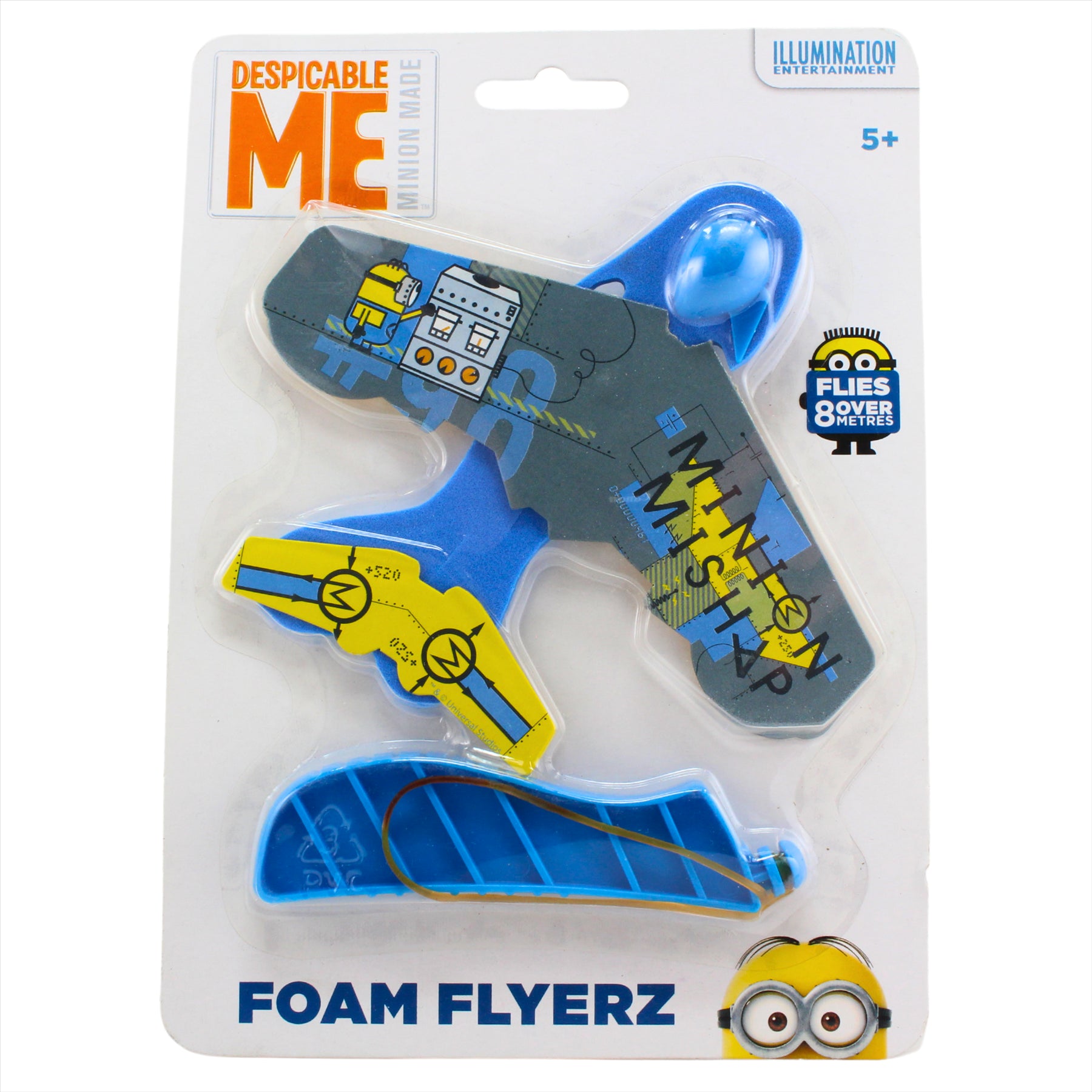 Despicable Me Minions Toy Foam Planes with Launcher Accessory - Pack of 3 - Toptoys2u