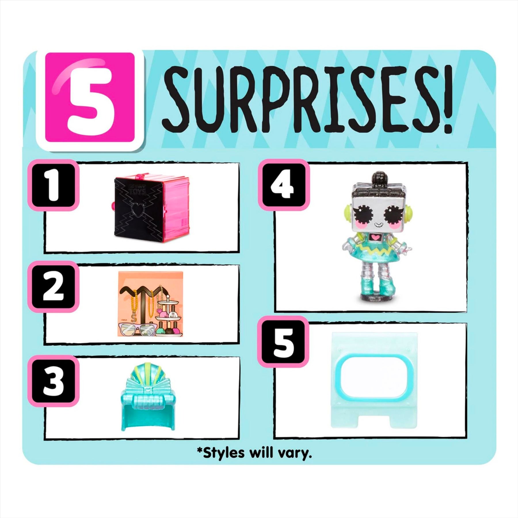 LOL Surprise! Tiny Toys Collectible Miniature Figure and Buildable Tiny Glamper Accessory Mystery Blind Boxes - Pack of 12 - Toptoys2u