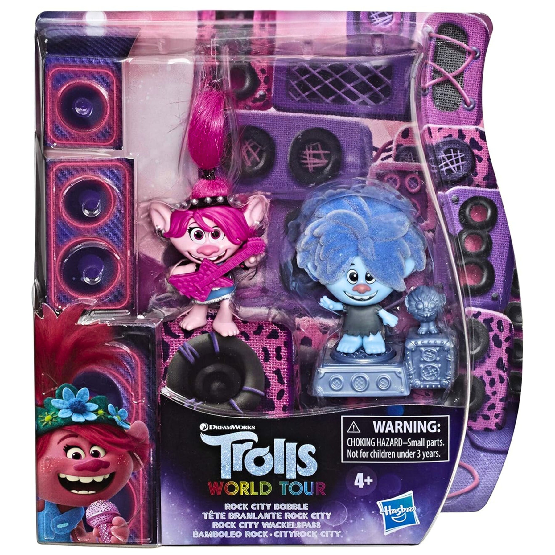 Trolls World Tour Rock City Bobble Miniature Toy Figure Playset with Accessories - Toptoys2u