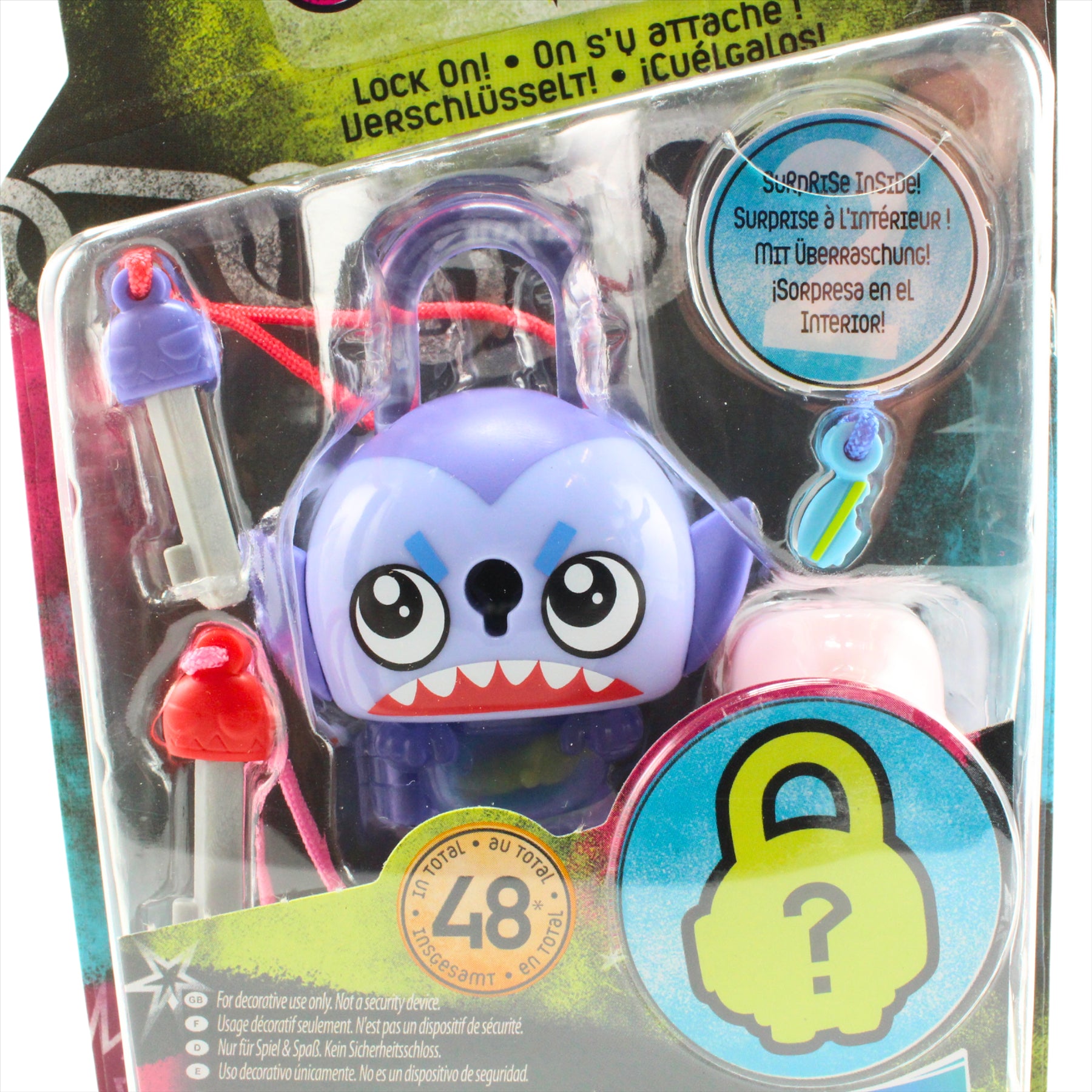 Lock Stars Series 2 Shark Blue Collectible Miniature 7cm Toy Figure Lock-On Clip with Accessories - Toptoys2u