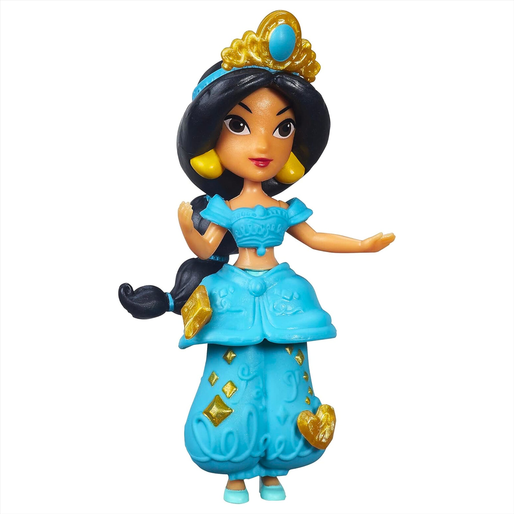 Disney Princess Little Kingdom Jasmine 8cm Miniature Play Figure Toy with Accessories - Toptoys2u