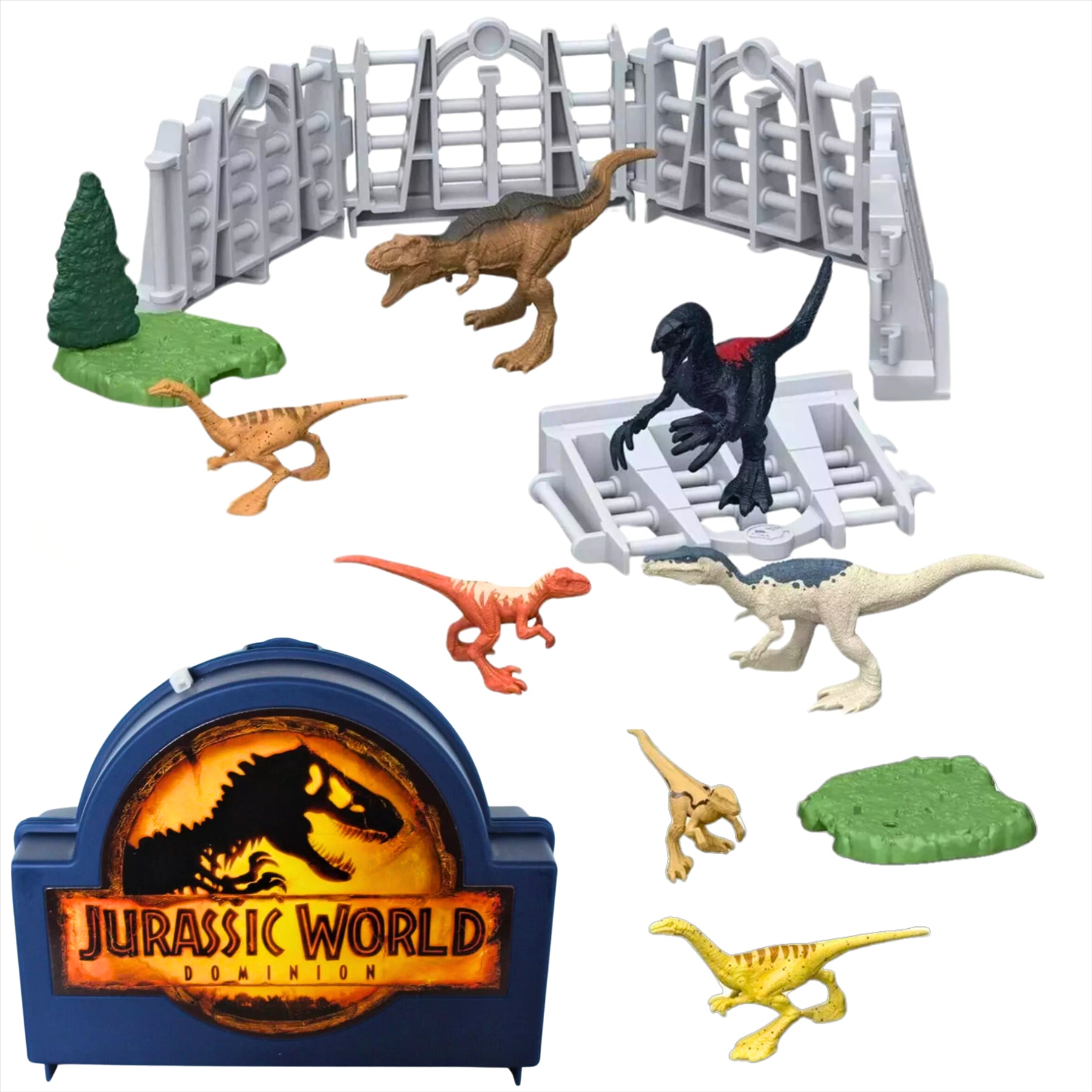 Jurassic World Dominion Minis - 15-Piece Miniature Dinosaur Toy Figure Playset - Toptoys2u