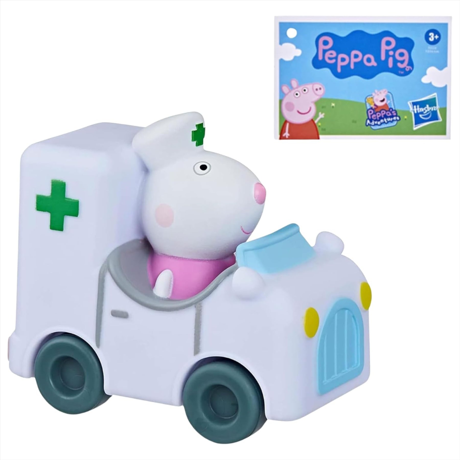 Peppa Pig Little Buggies Toy Character Vehicles Play Set - Zoey, George, Peppa, Mummy Pig, Suzy, and Freddy - Toptoys2u