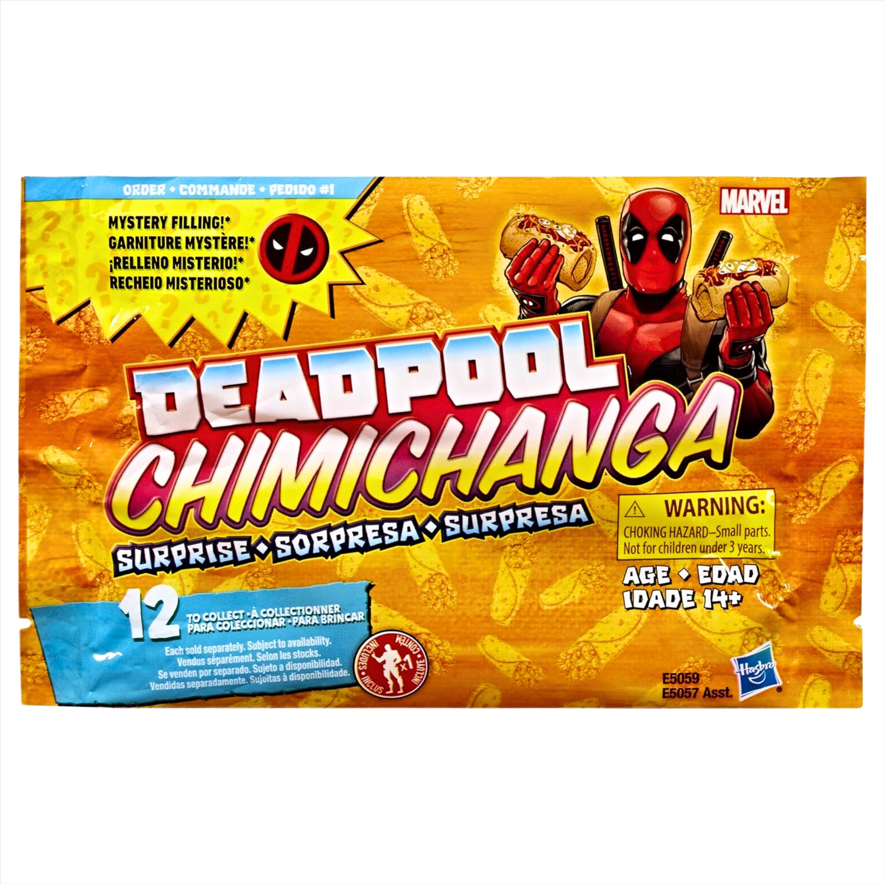 Marvel Deadpool Chimichanga Mystery Toy Figure Blind Bags - Pack of 12 - Toptoys2u