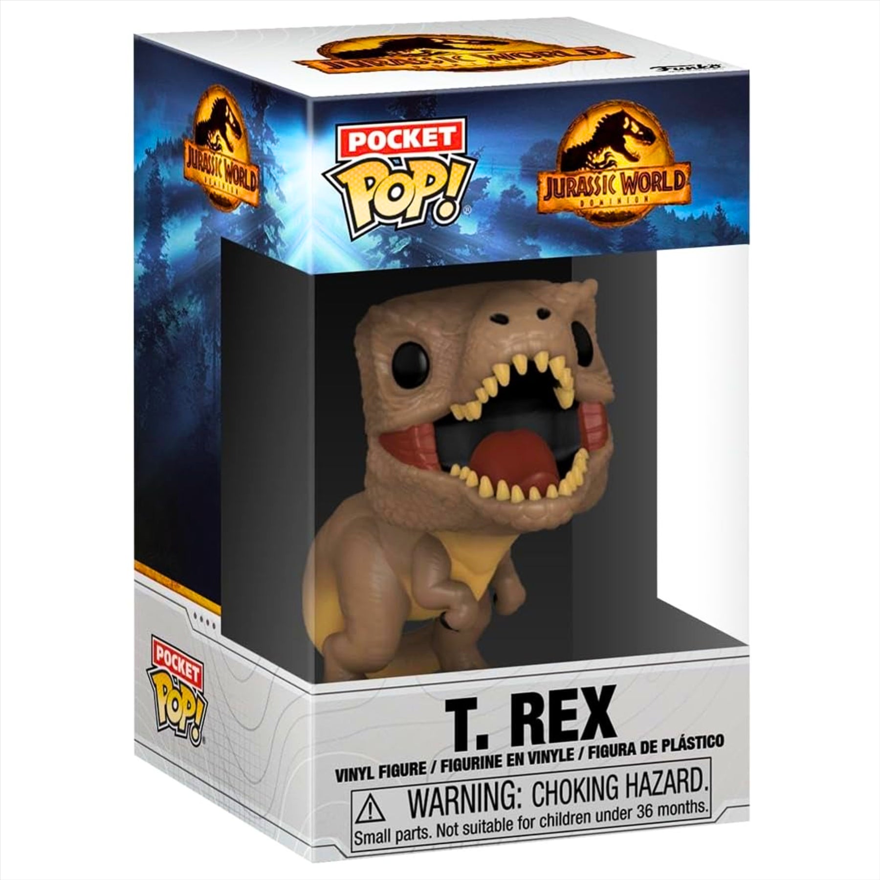 Jurassic World Funko T-Rex Large Children's T-Shirt with Pocket Pop!, Hot Wheels T-Rex Diecast Model Vehicle, and Revos Ian Malcolm 10cm Collectible Vinyl Figure Figure - 3-Piece Bundle - Toptoys2u