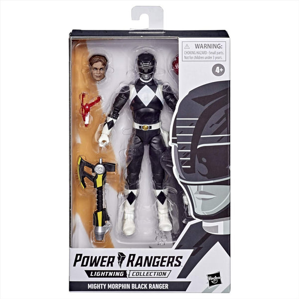 Power Rangers Lightning Collection - Mighty Morphin Black Ranger Action Figure - Toptoys2u