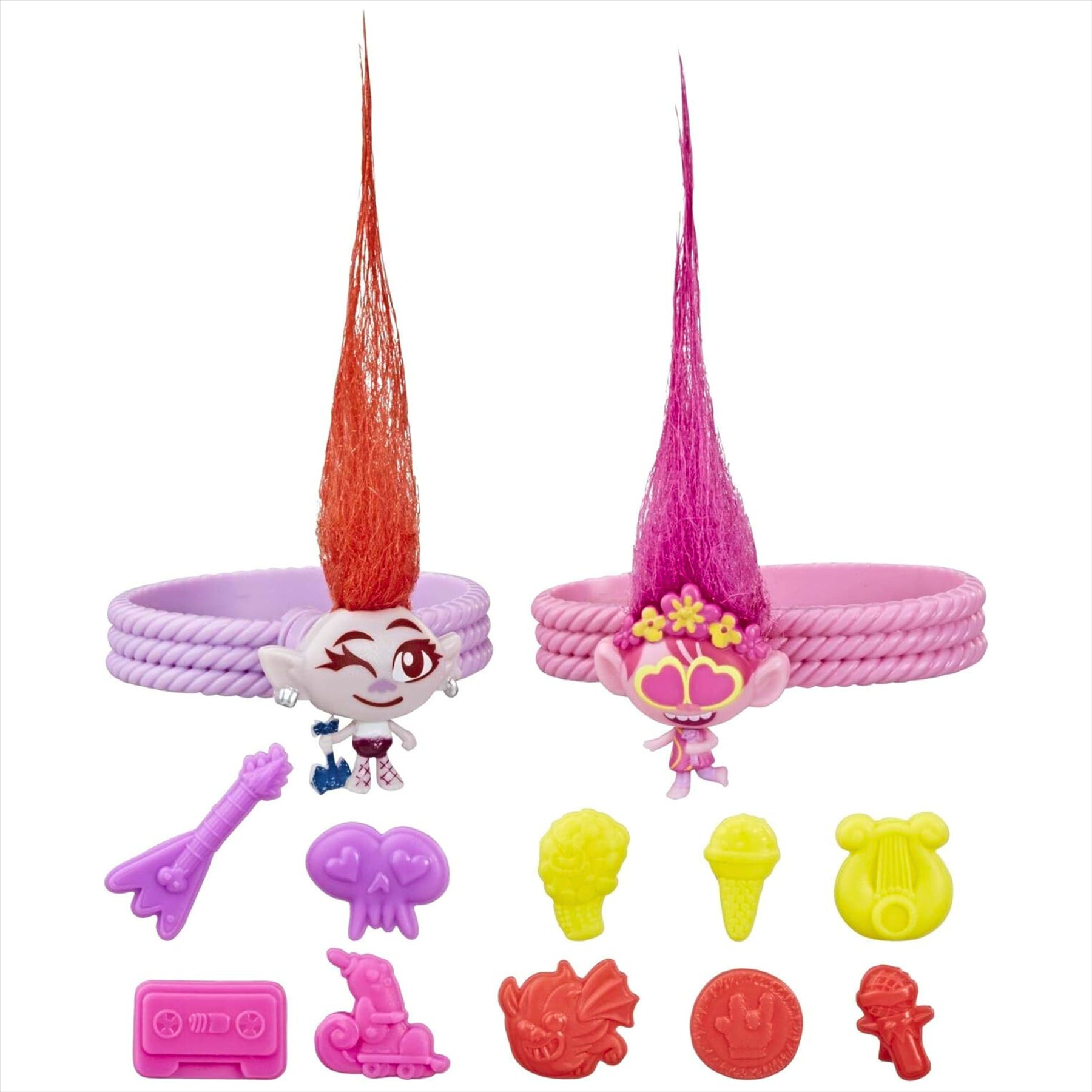 Trolls World Tour Tiny Dancers Friend Pack Blind Box with 2 Tiny Dancers Miniature Toy Figures and 12 Accessories