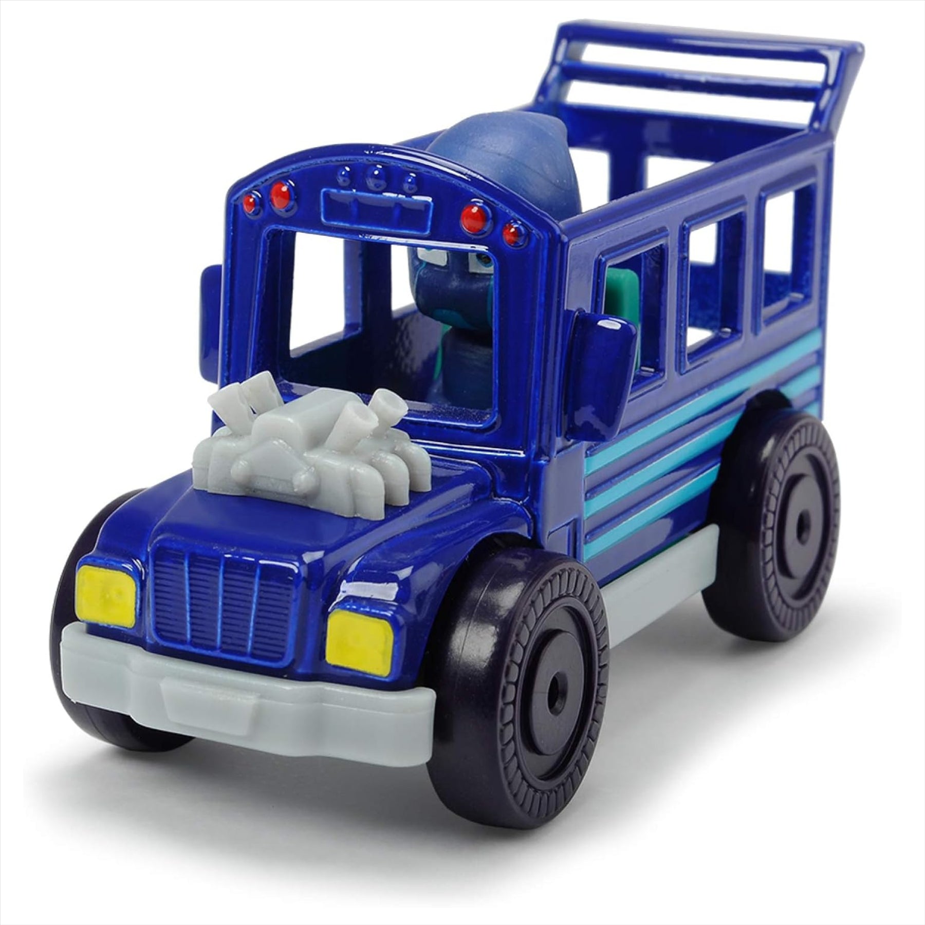 PJ Masks Night Ninja Bus with Figure 1:64 Scale Diecast Metal Toy Vehicle - Toptoys2u