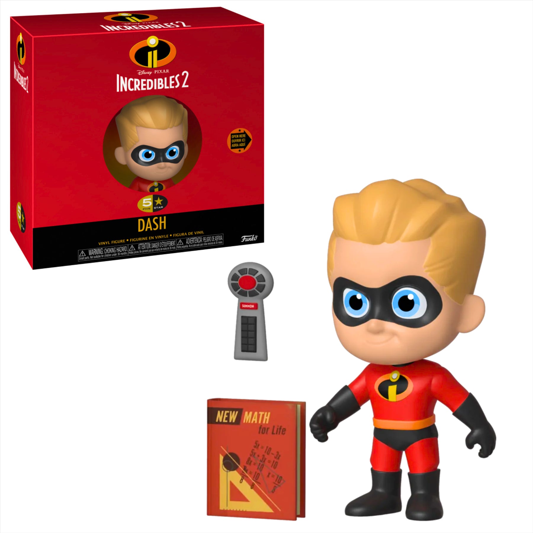 Funko 5 Star The Incredibles 2 Dash, Violet, and Jack-Jack 8cm Collectible Toy Figures and Accessories - Pack of 3 - Toptoys2u