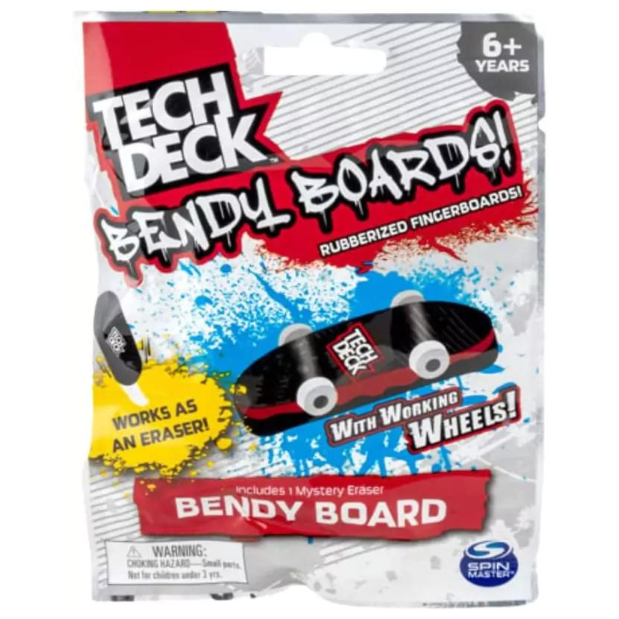Tech Deck Bendy Boards Rubber Eraser Finger Board Blind Bag - Toptoys2u