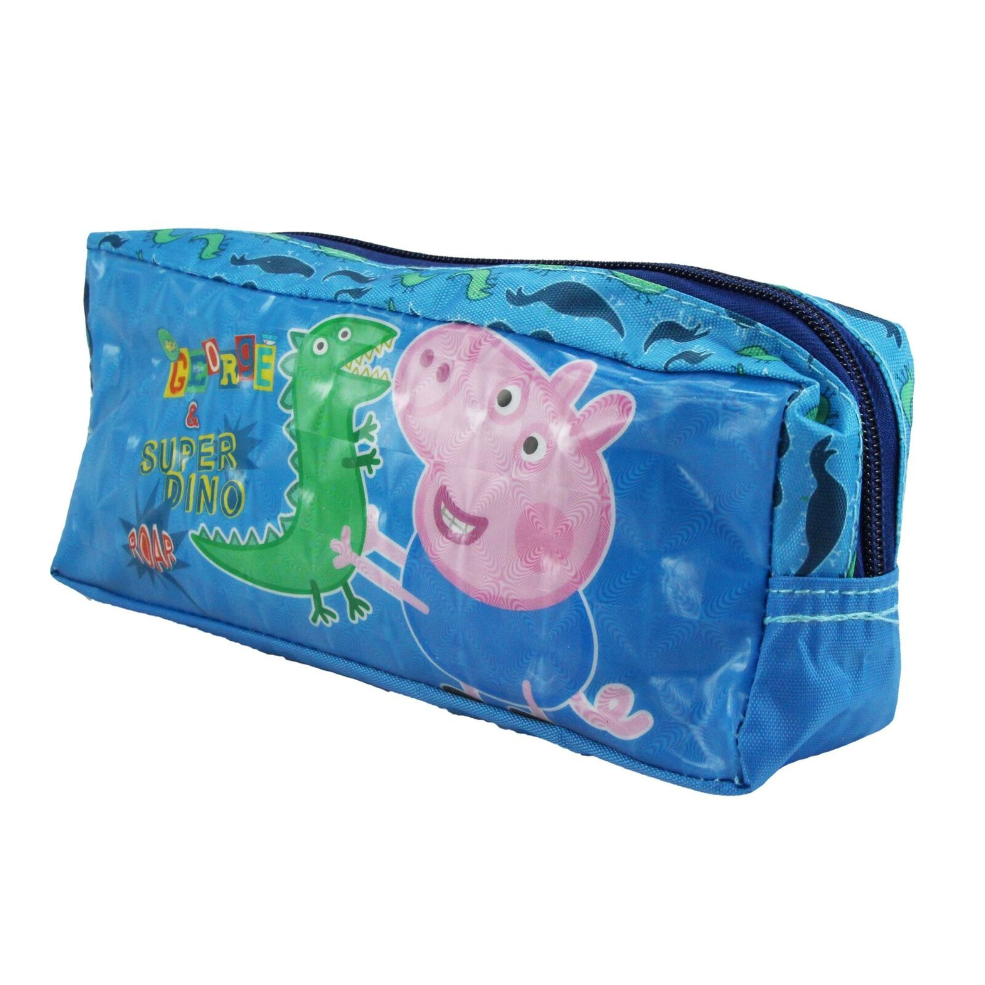Peppa Pig Kids School Pencil Case - George & Dino - Toptoys2u