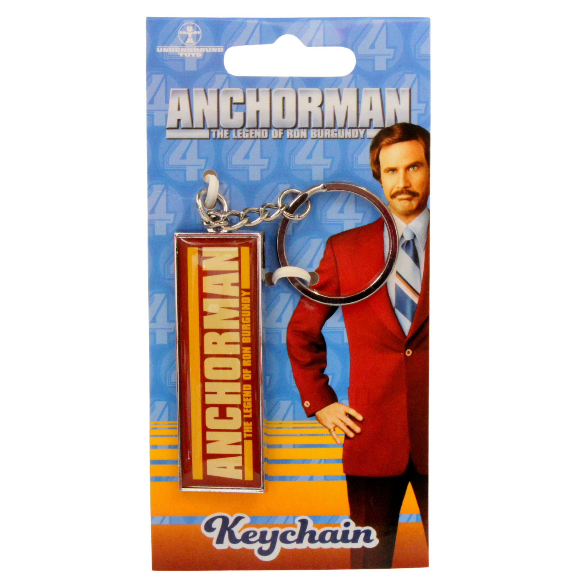Anchorman The Legend of Ron Burgundy Metal Keychain - Toptoys2u