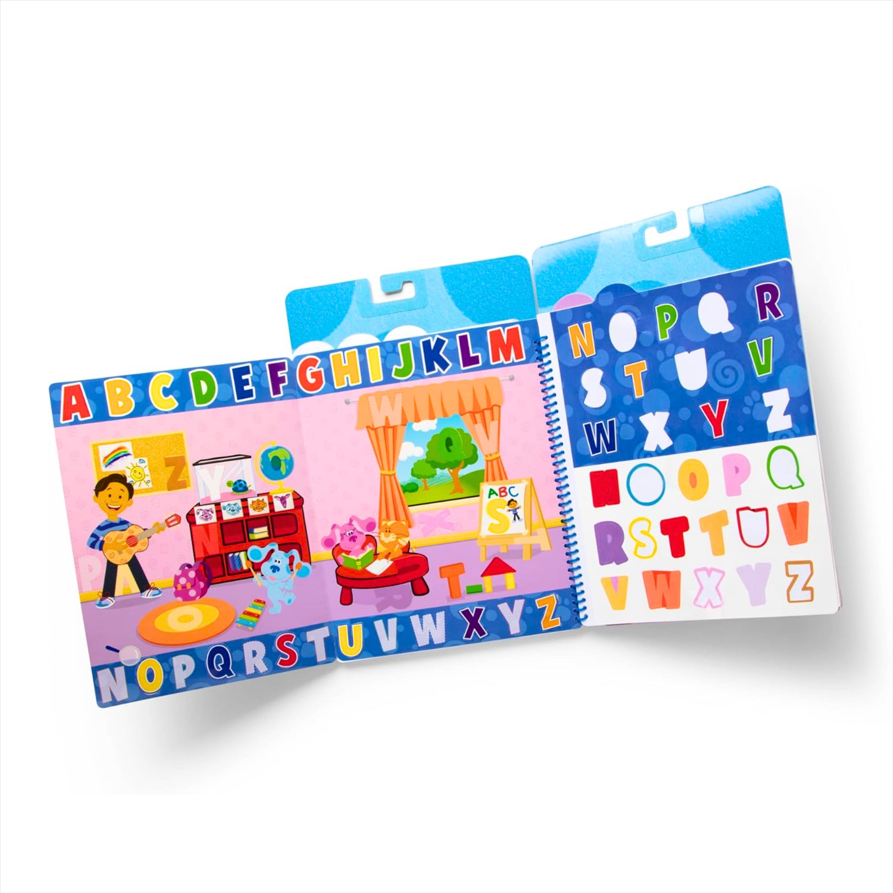 Melissa and Doug Blue's Clues and You! Letter and Number Reusable Sticker Activity Book - Includes 171 Stickers - Toptoys2u