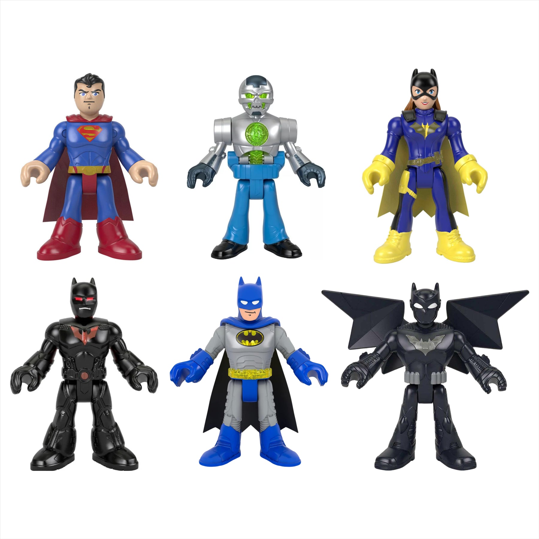 Imaginext DC Super Friends Miniature Action Figure Play Toys - Set of 6 - Toptoys2u